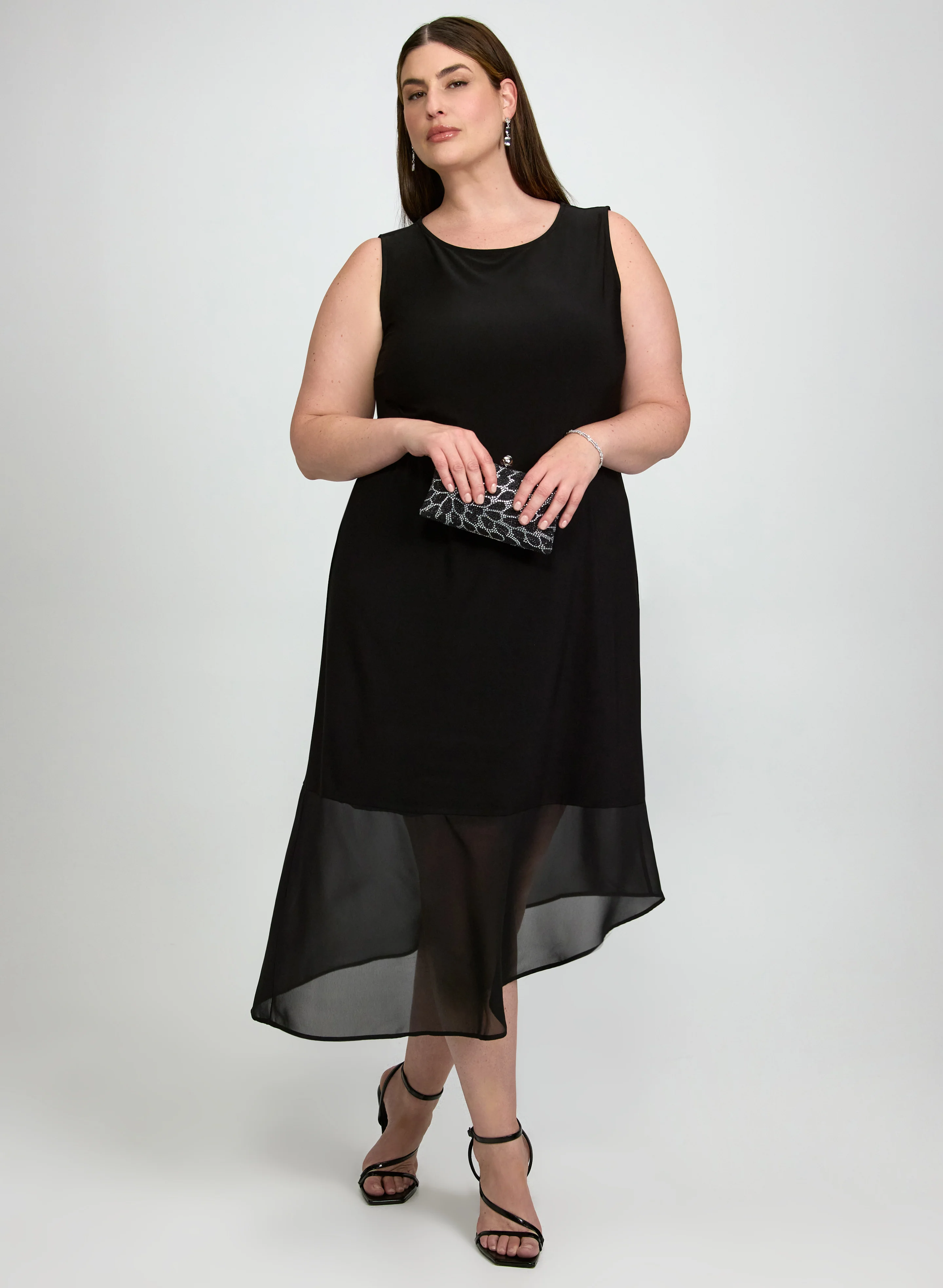 Asymmetric Chiffon Dress