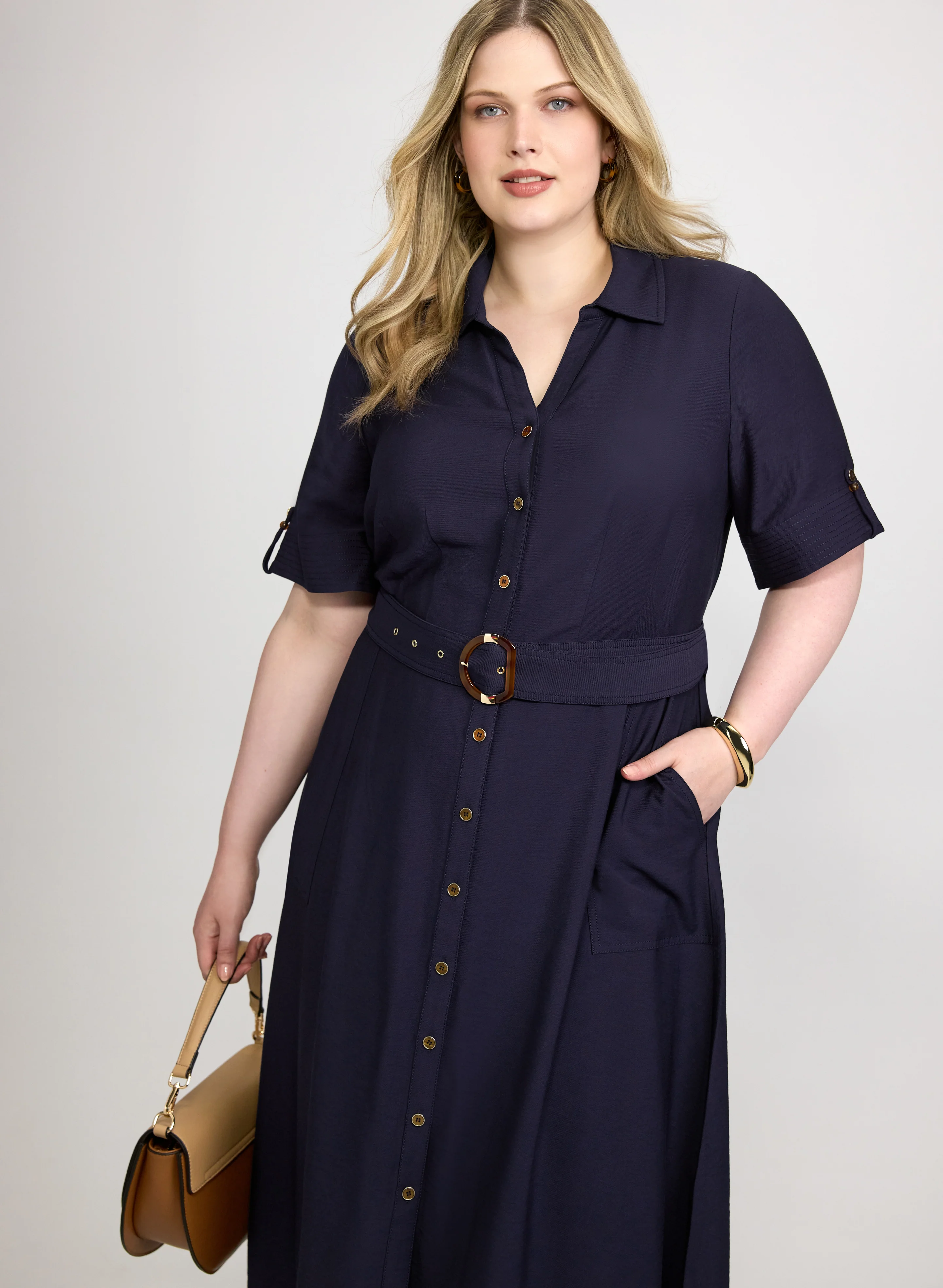 Belted Midi Dress - Image 5