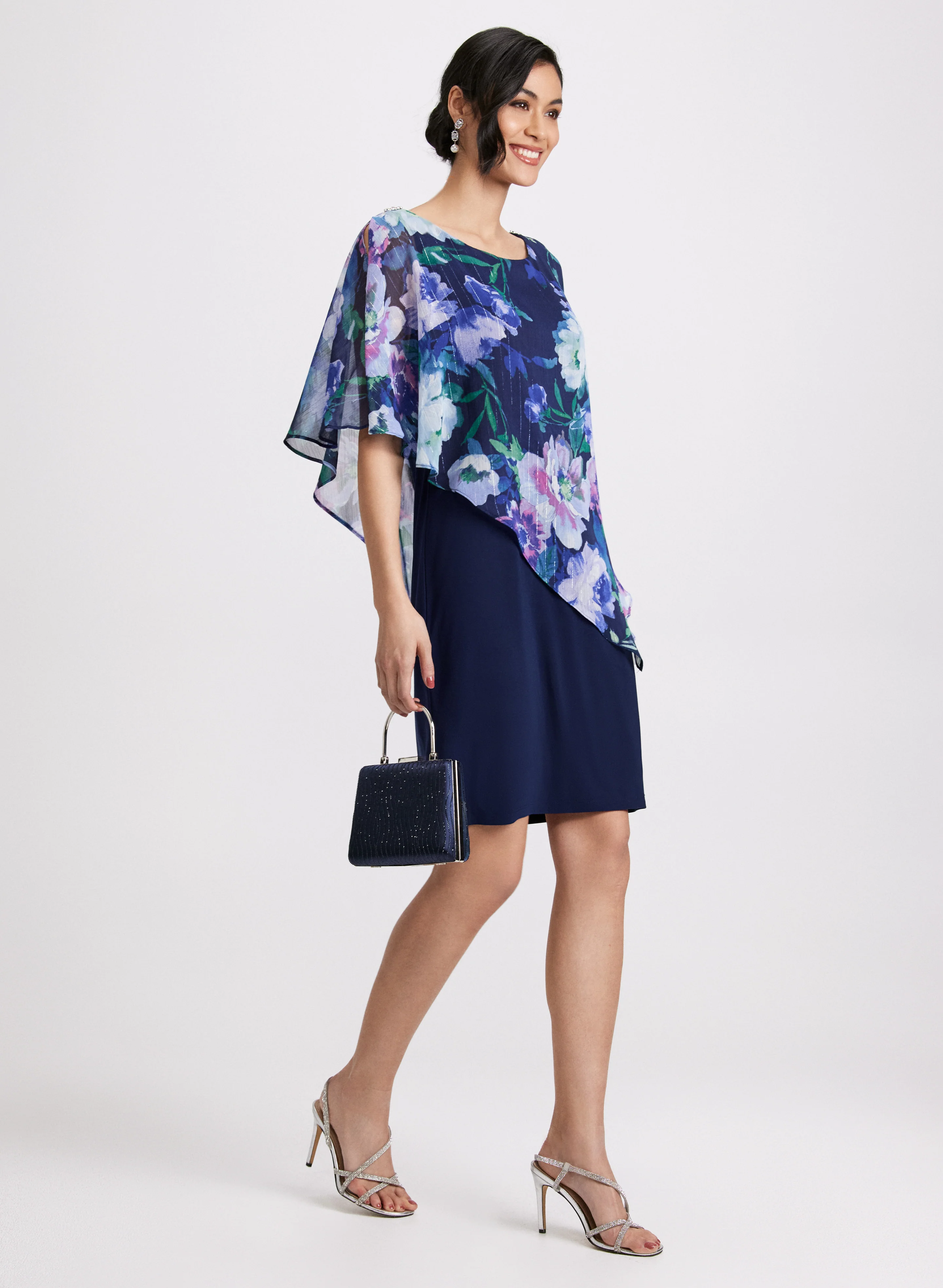 Chiffon & Jersey Dress - Image 2