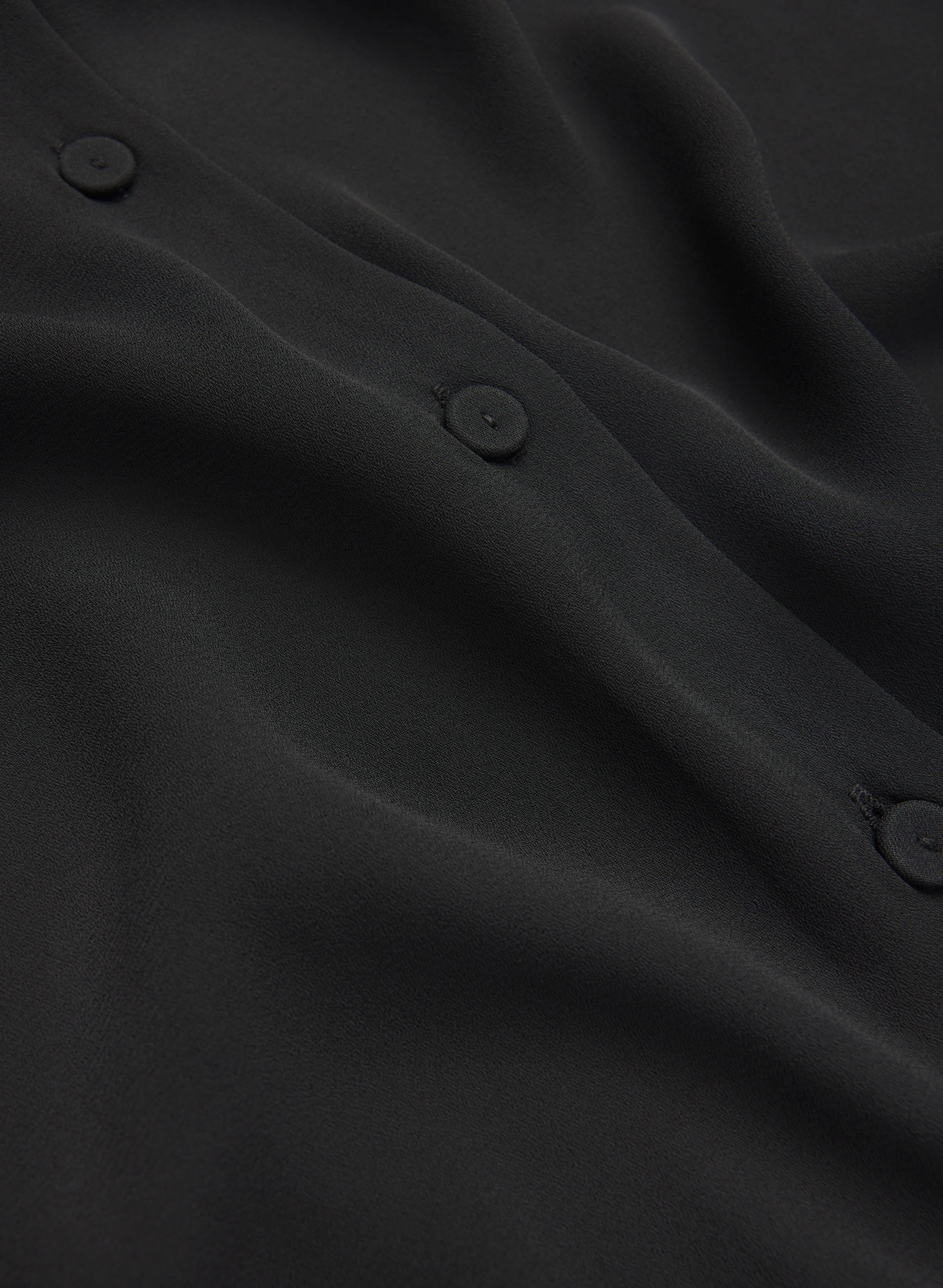 Elbow Sleeve Crepe Blouse - Image 7