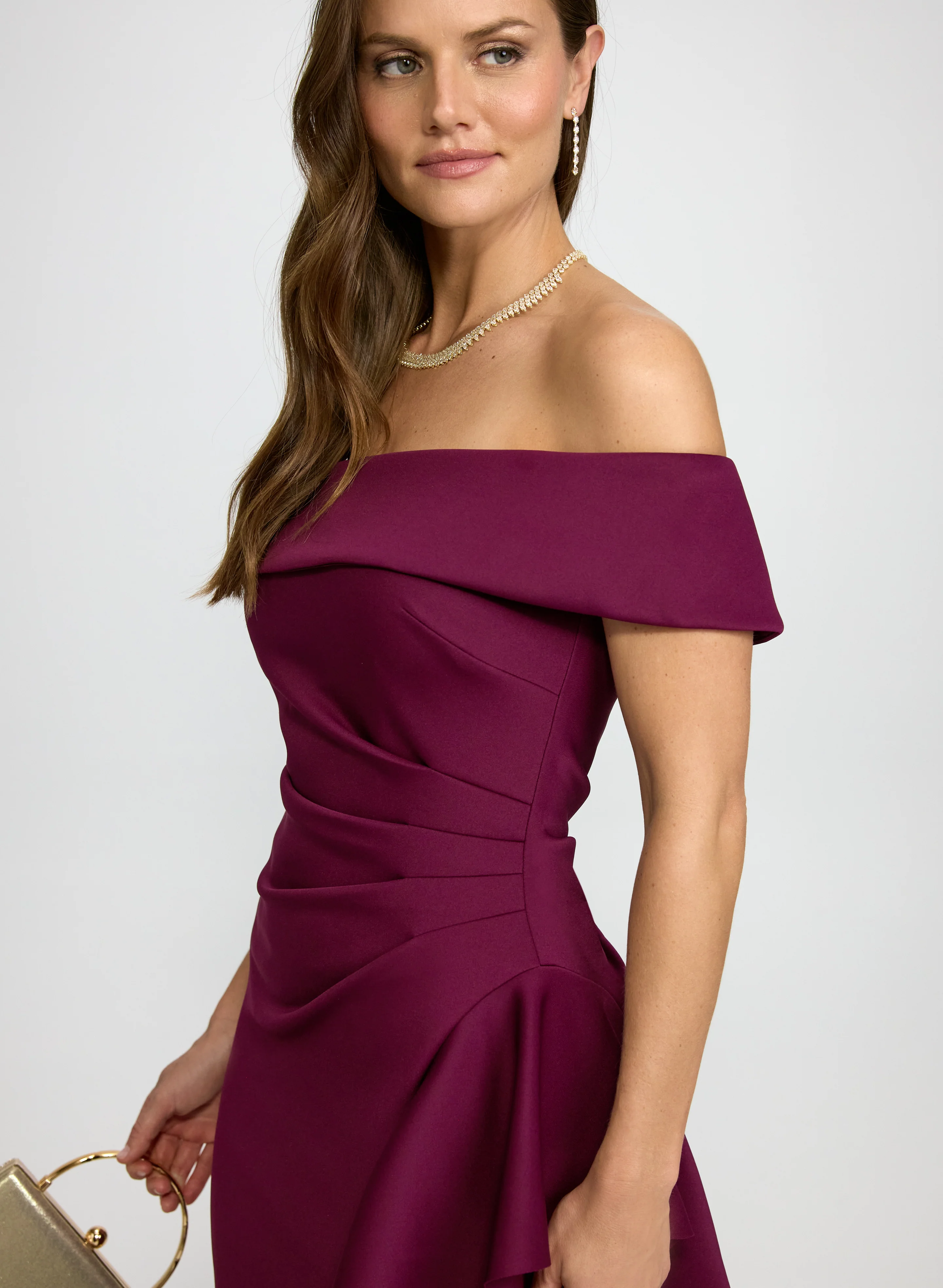 Fitted Cascading Flounce Dress - Image 2