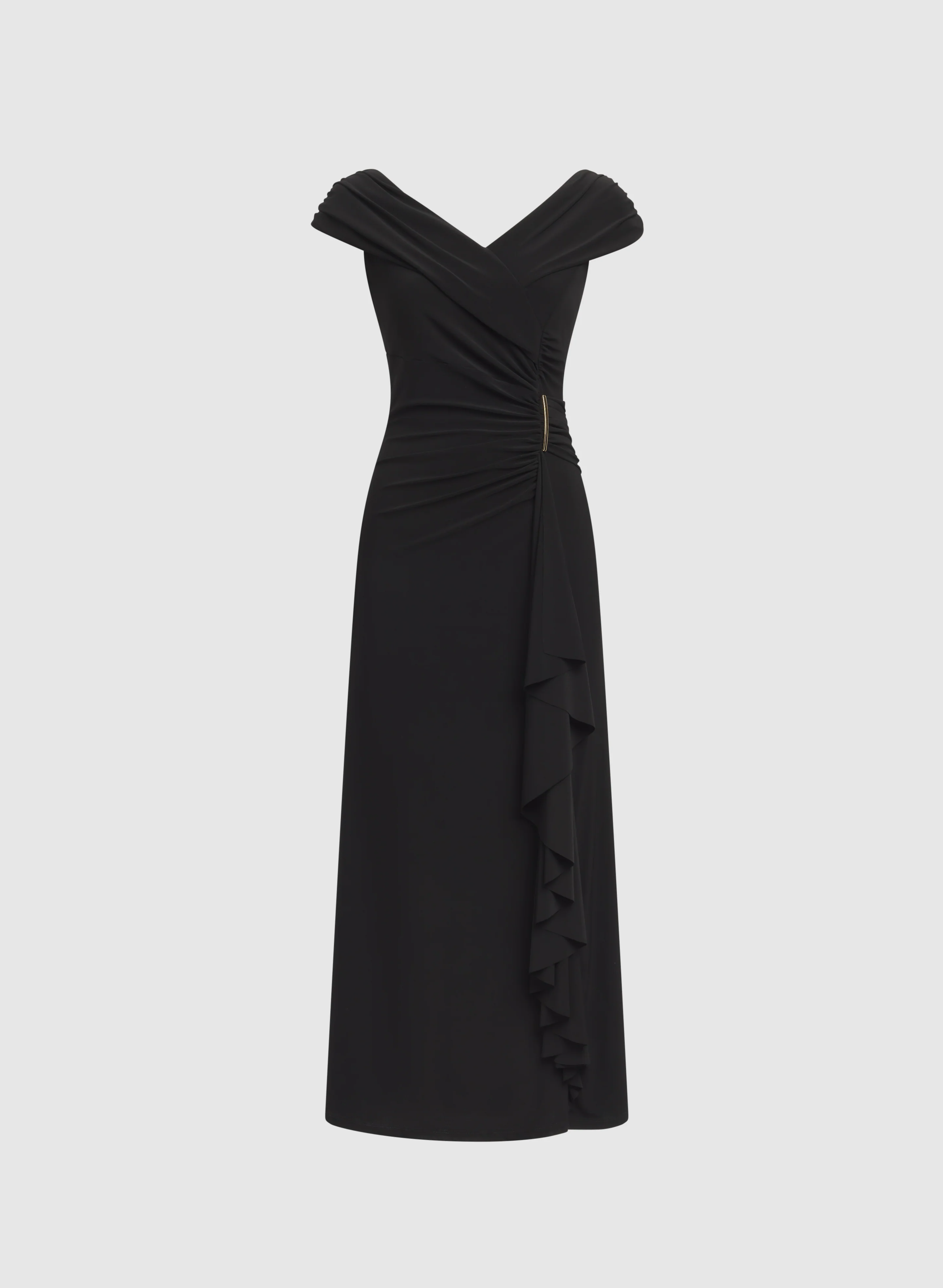 Fitted Shawl Collar Dress - Image 6