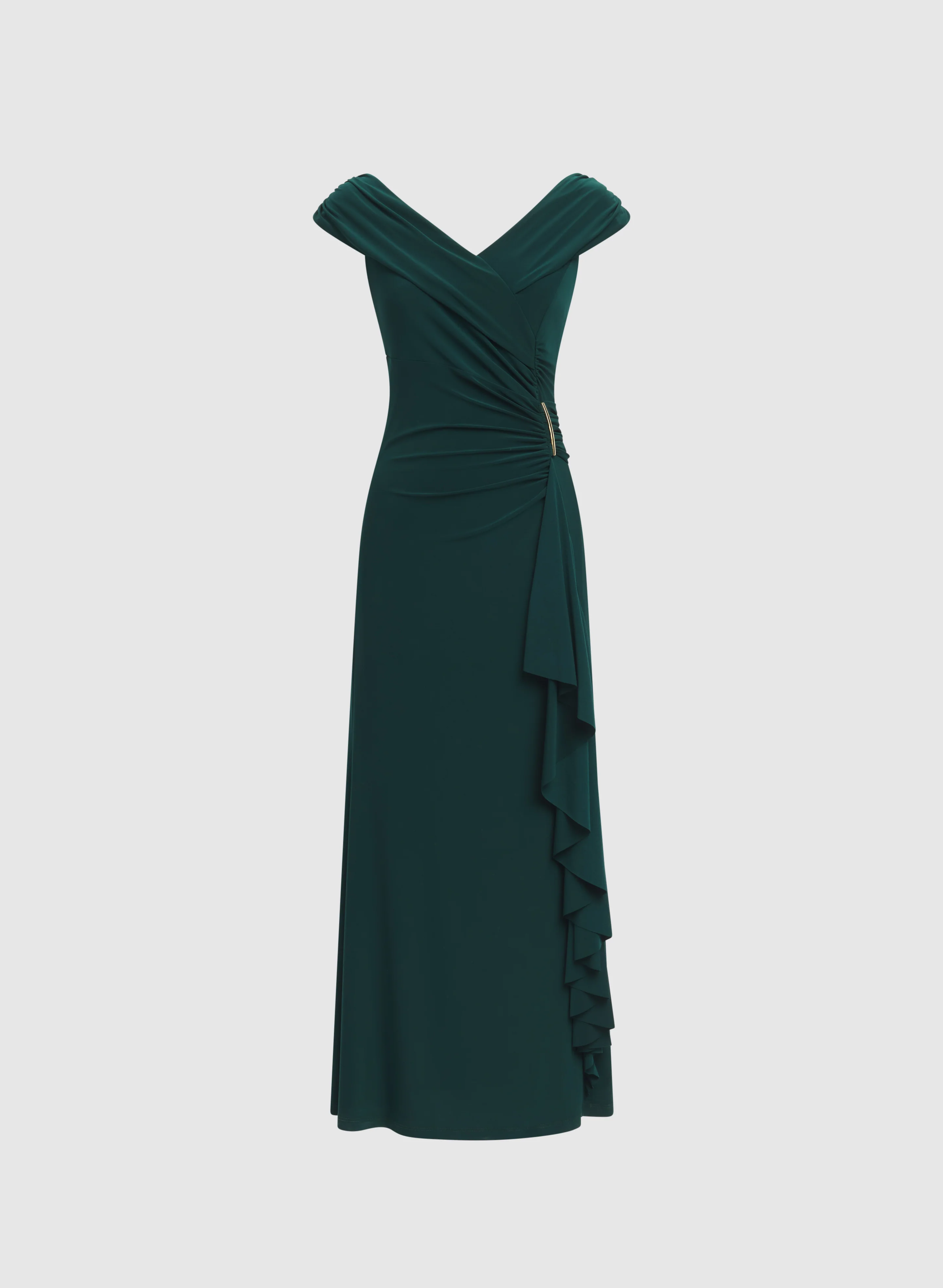 Fitted Shawl Collar Dress - Image 6