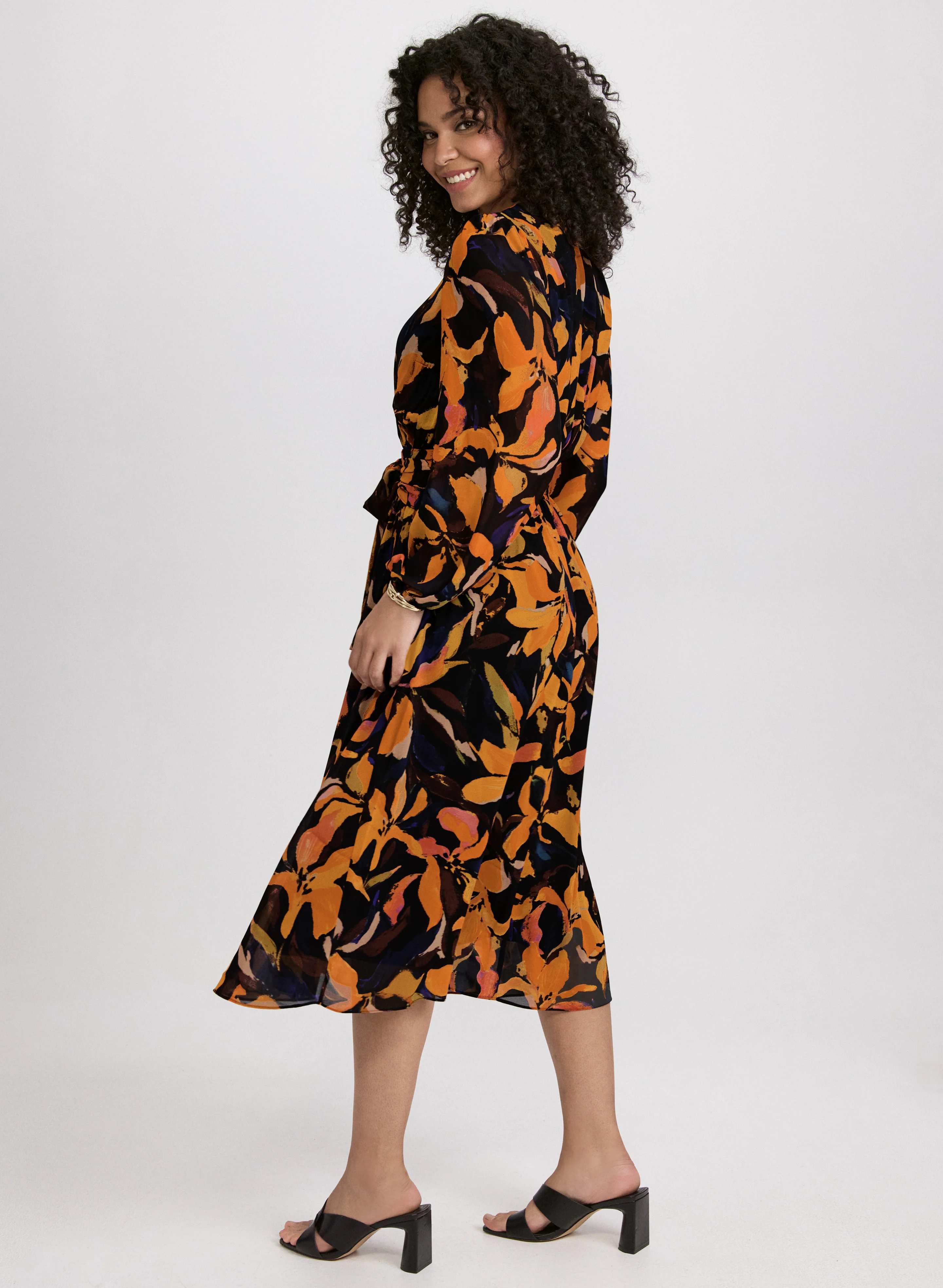 Floral Chiffon Dress - Image 2