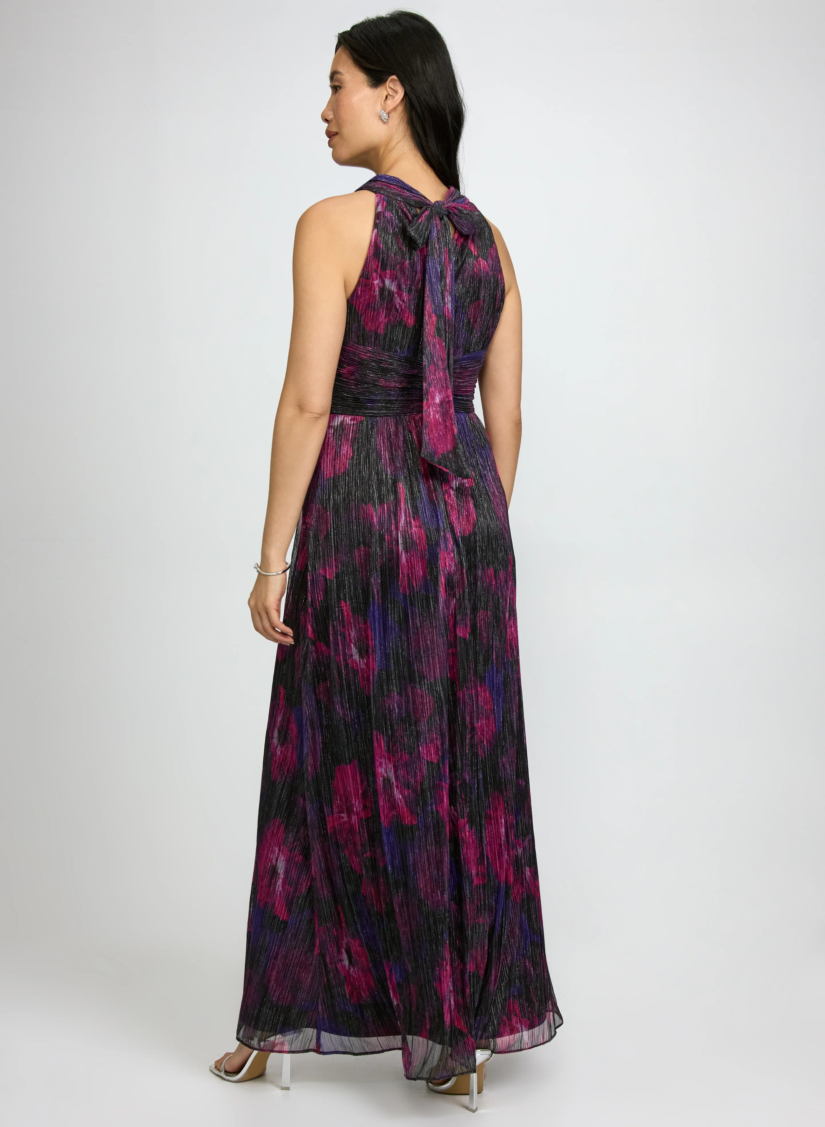 Floral Halter Neck Dress - Image 2