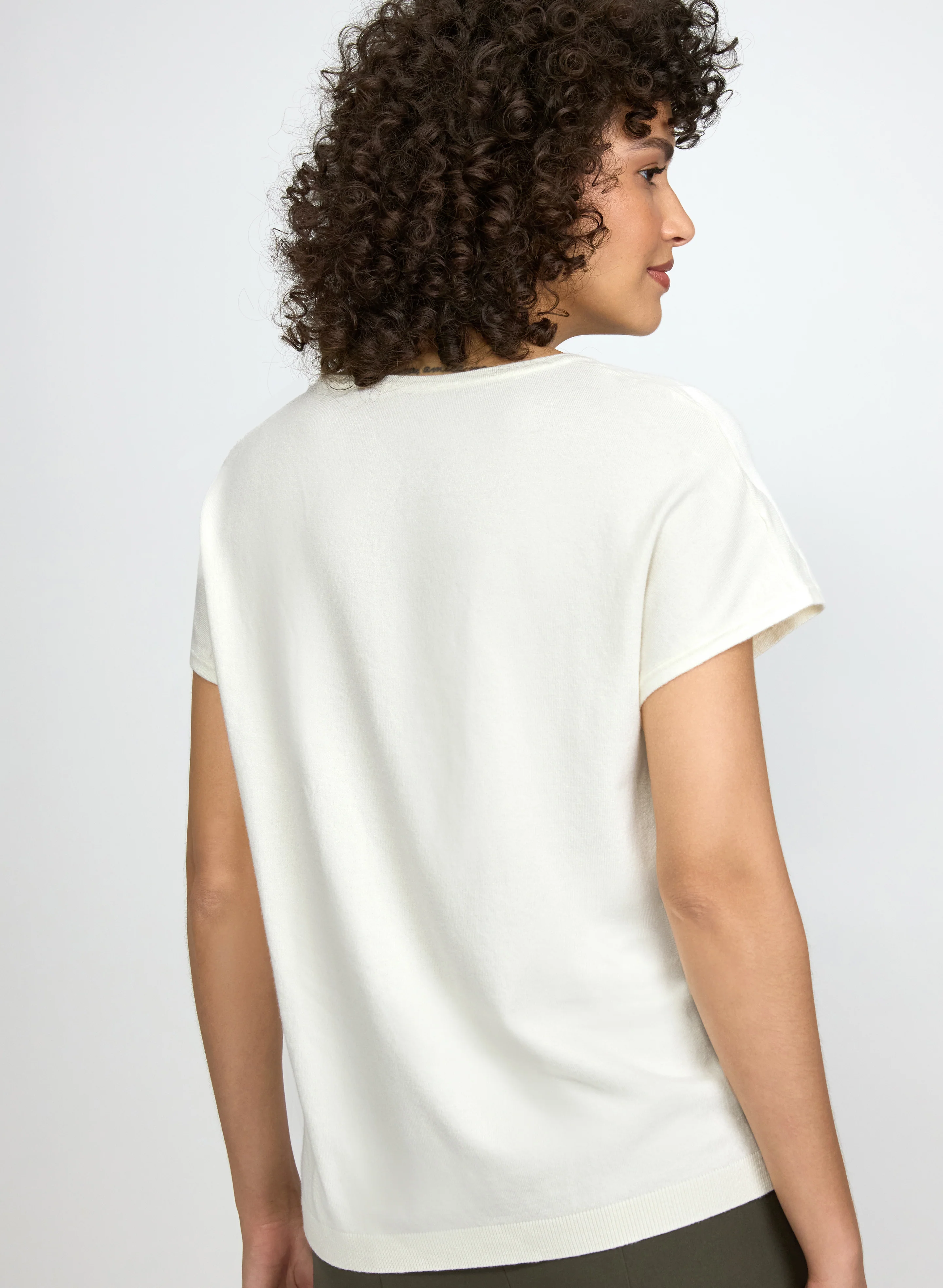 Floral Short Sleeve Pullover - Image 5