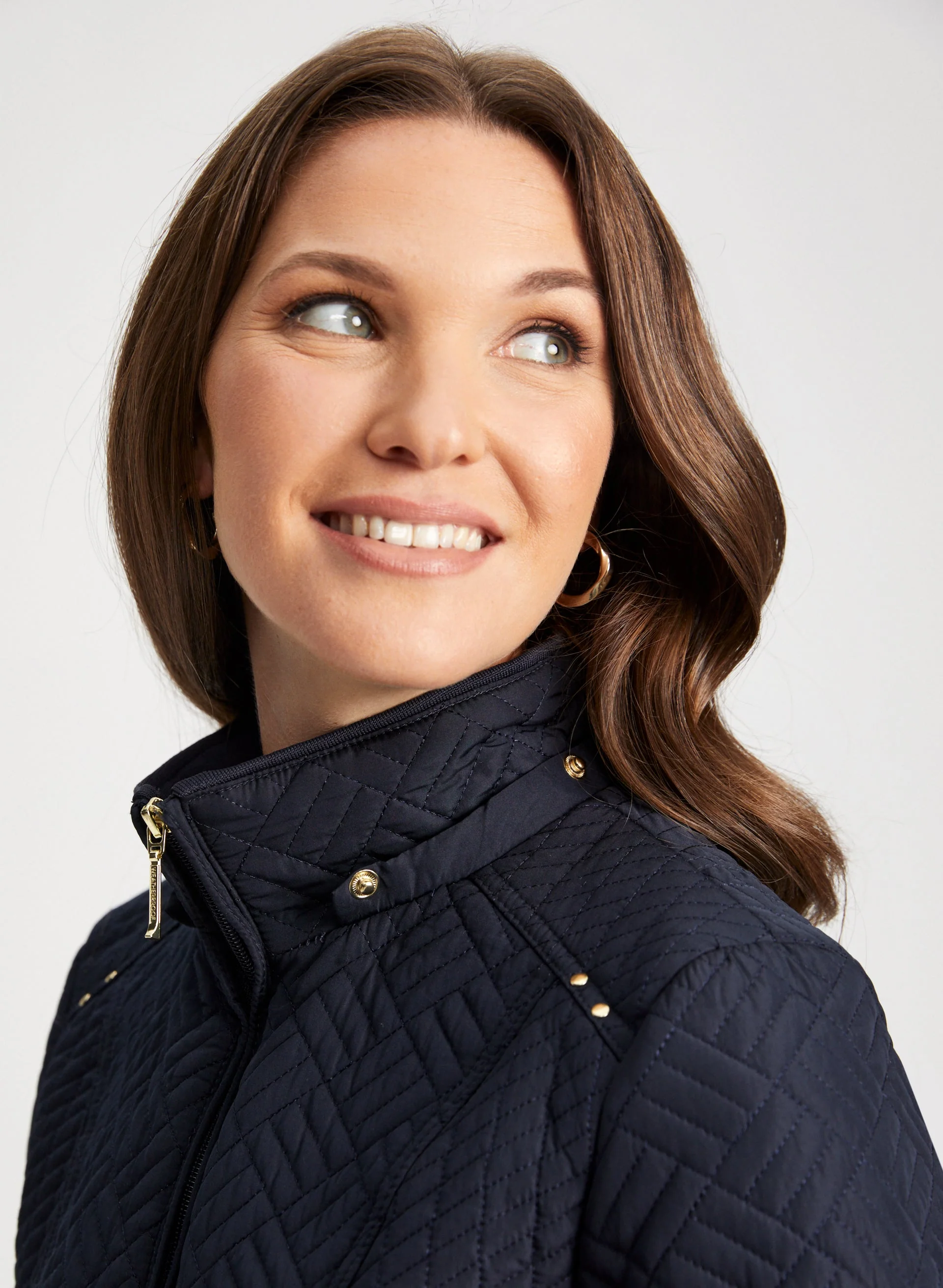 Geometric Quilted Coat - Image 5