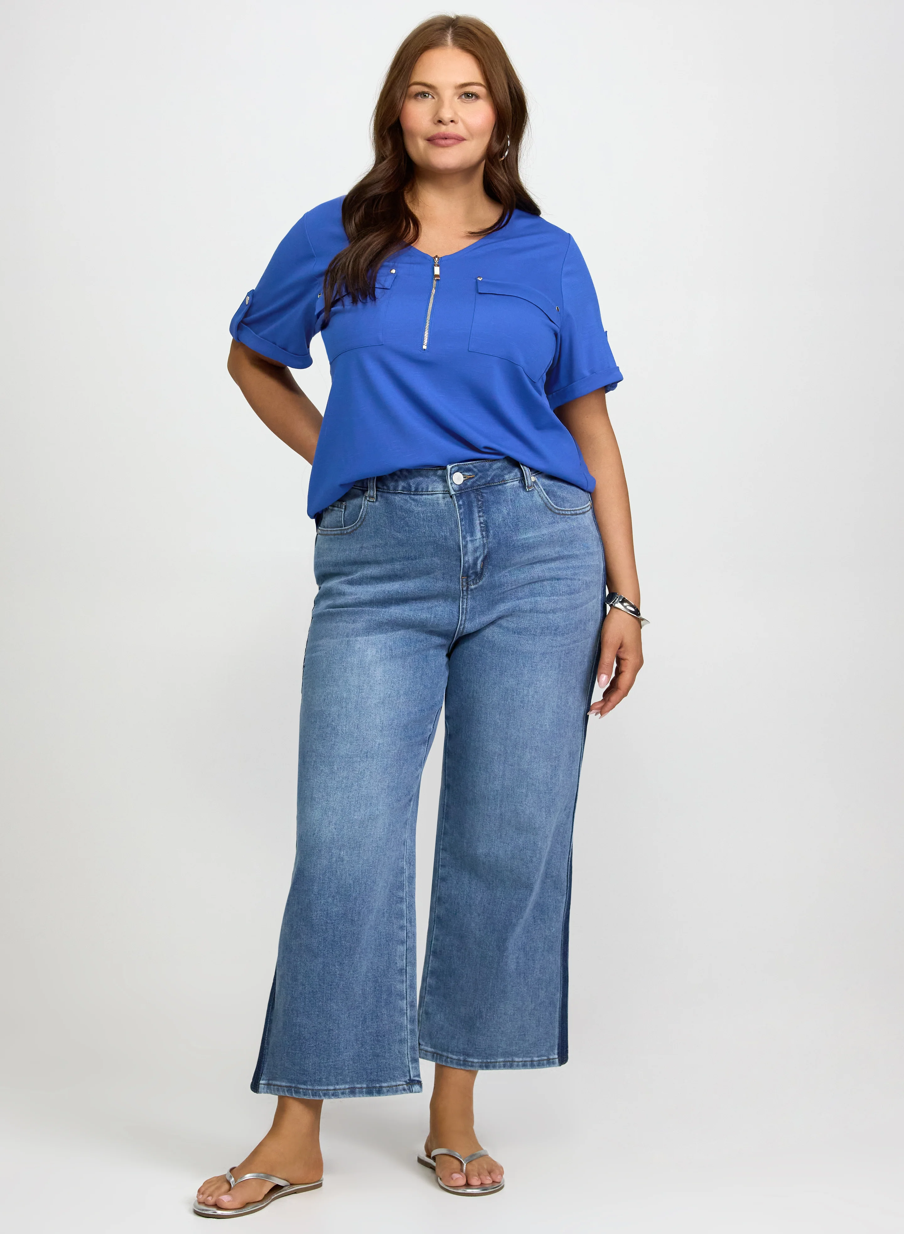 Half-Zip Slub T-Shirt - Image 3