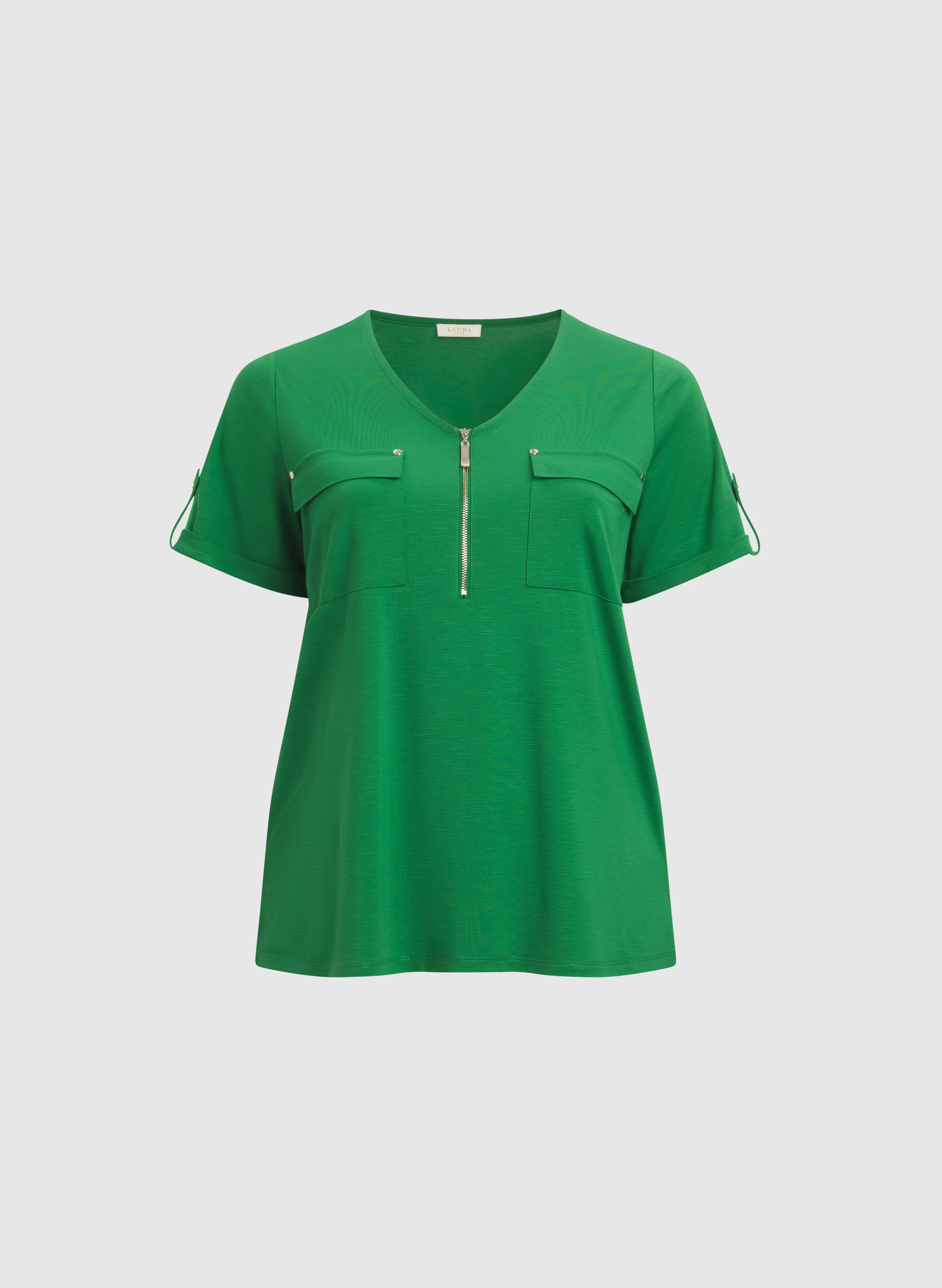 Half-Zip Slub T-Shirt - Image 6