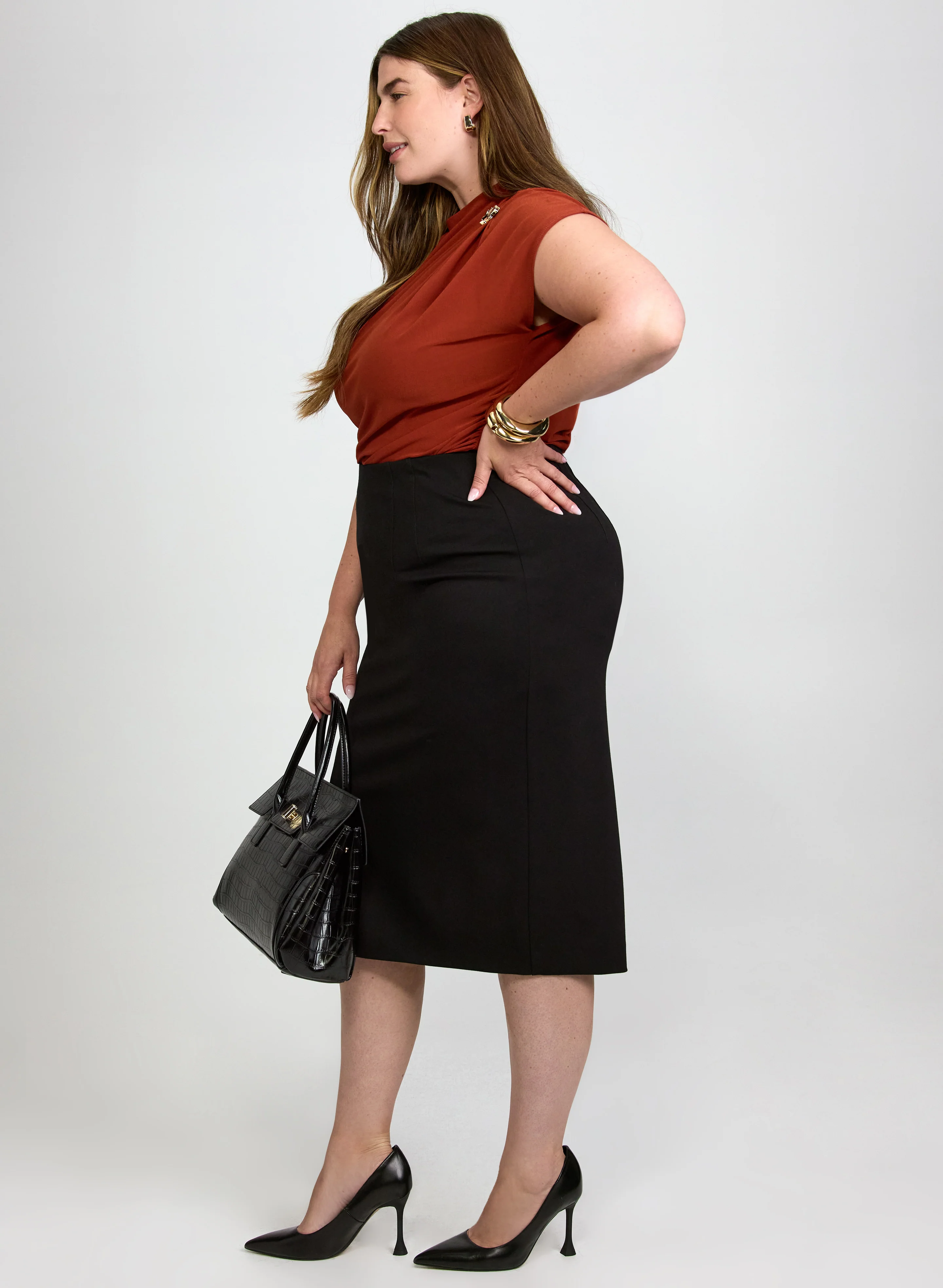 High-Rise Pencil Skirt - Image 3