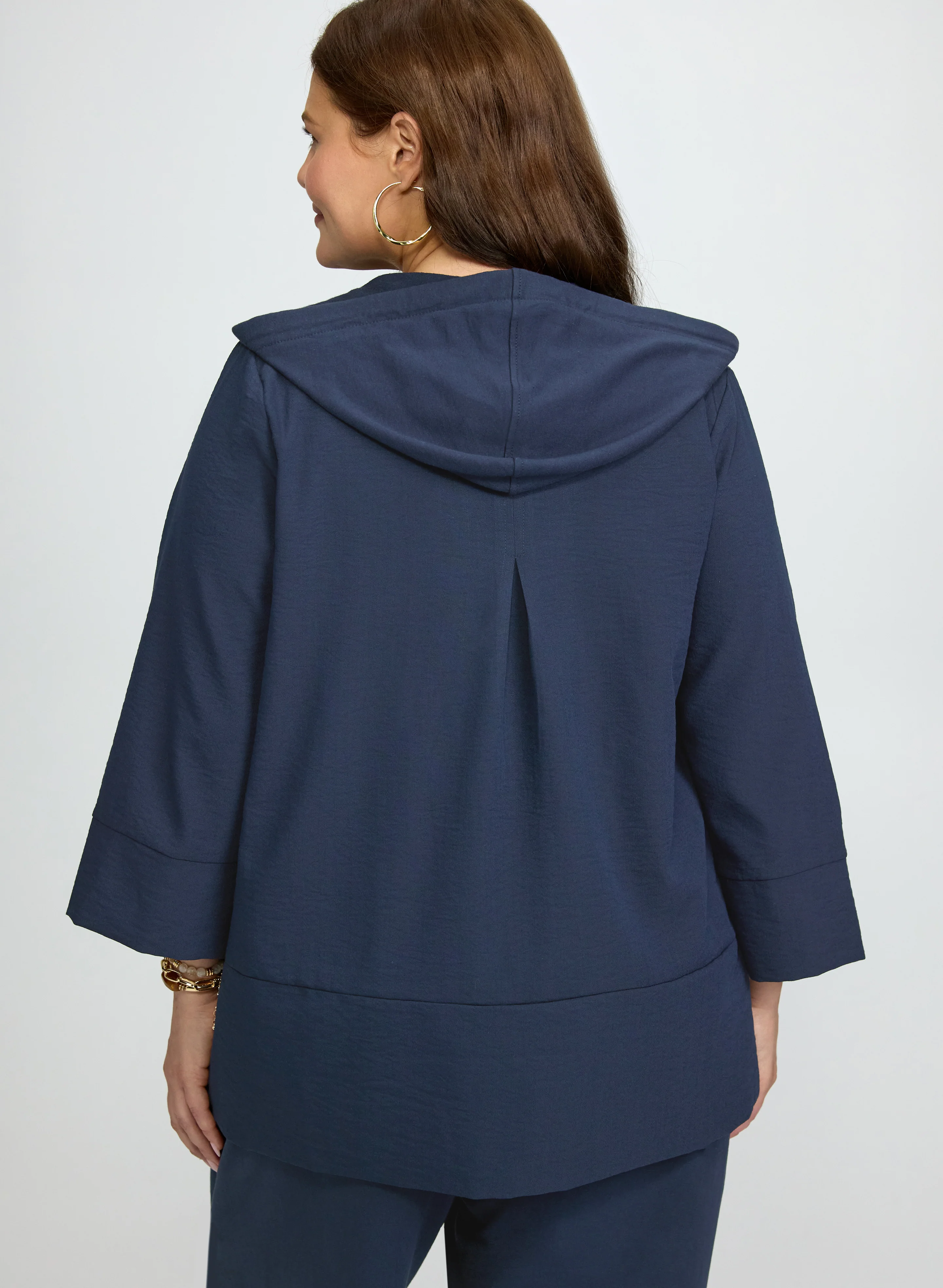 Hooded Zip Front Top - Image 4