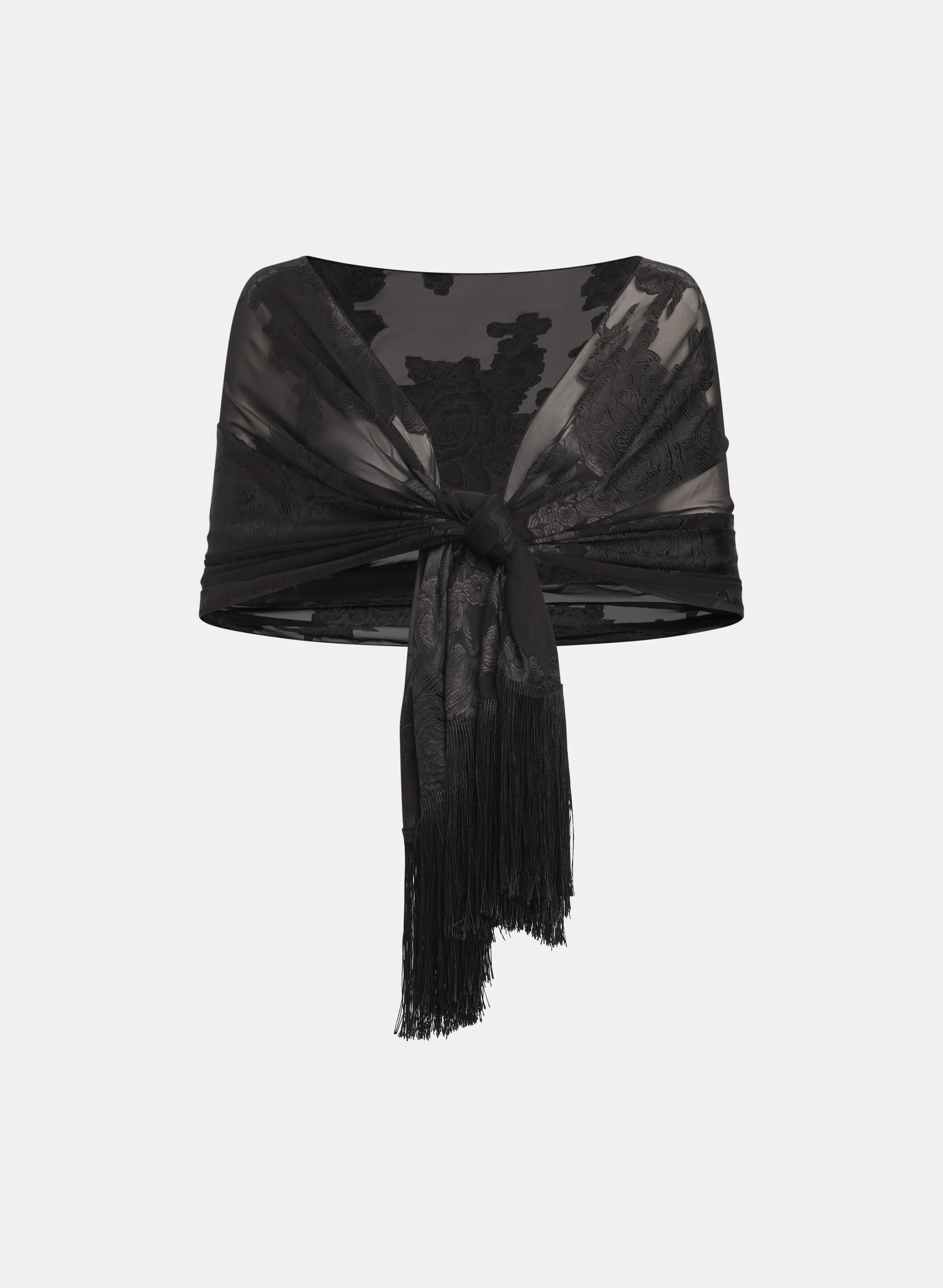 Jacquard Rose Scarf
