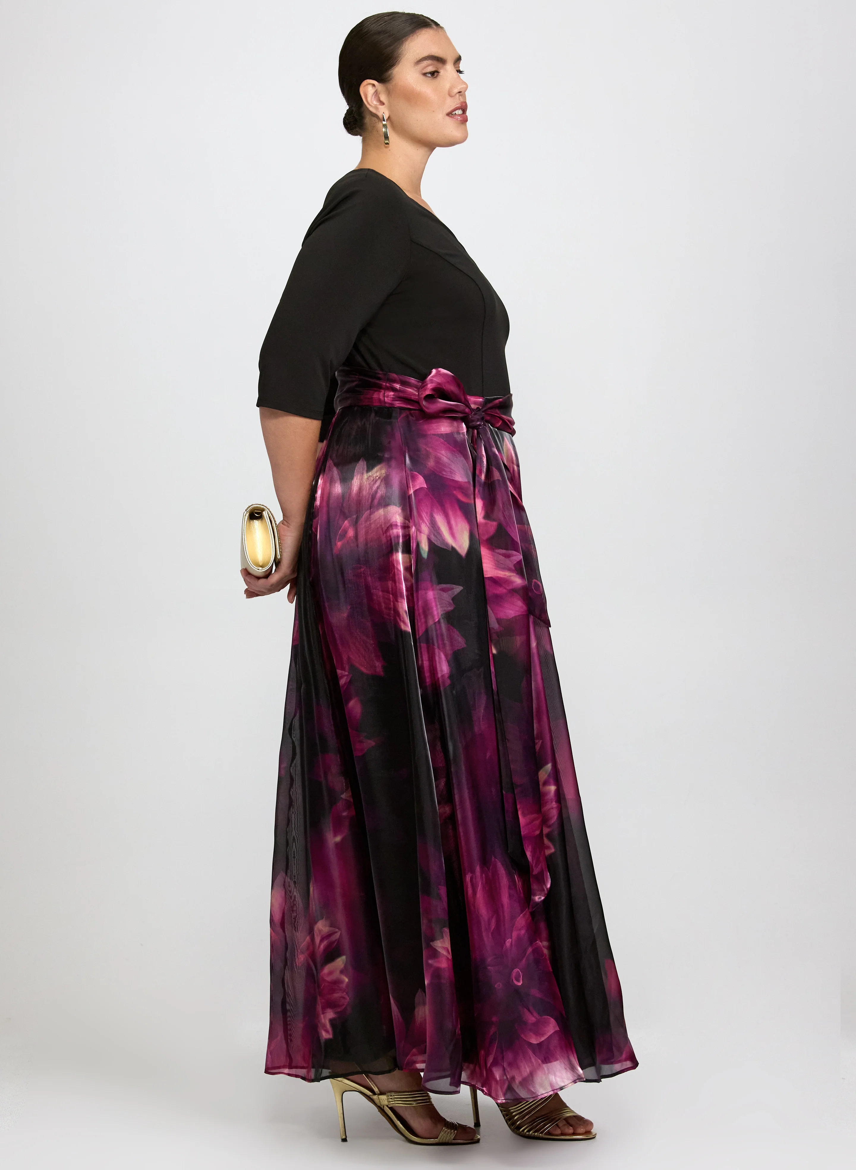 Jersey & Organza Dress - Image 2
