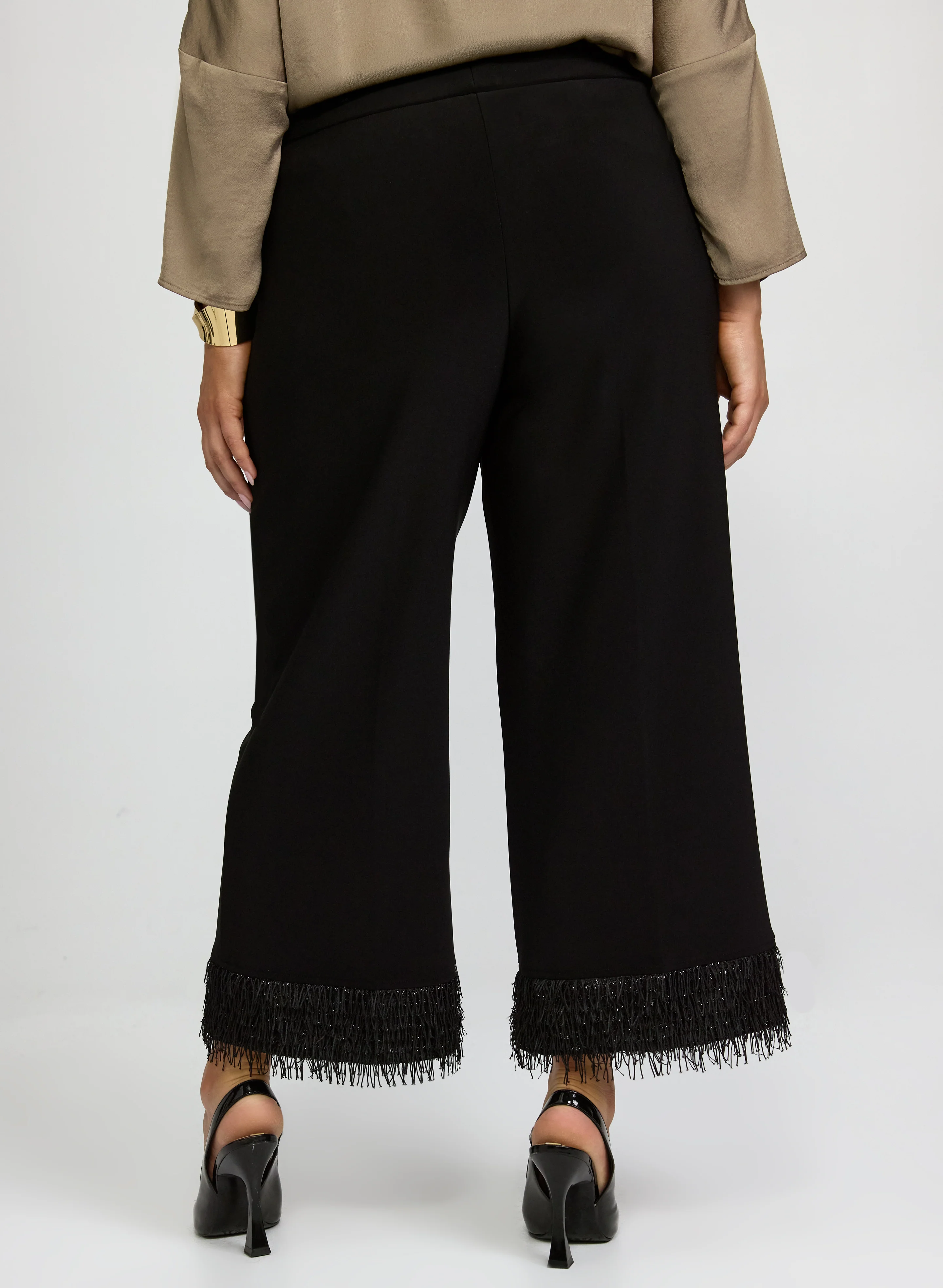 Joseph Ribkoff - Fringe Hem Pants - Image 4
