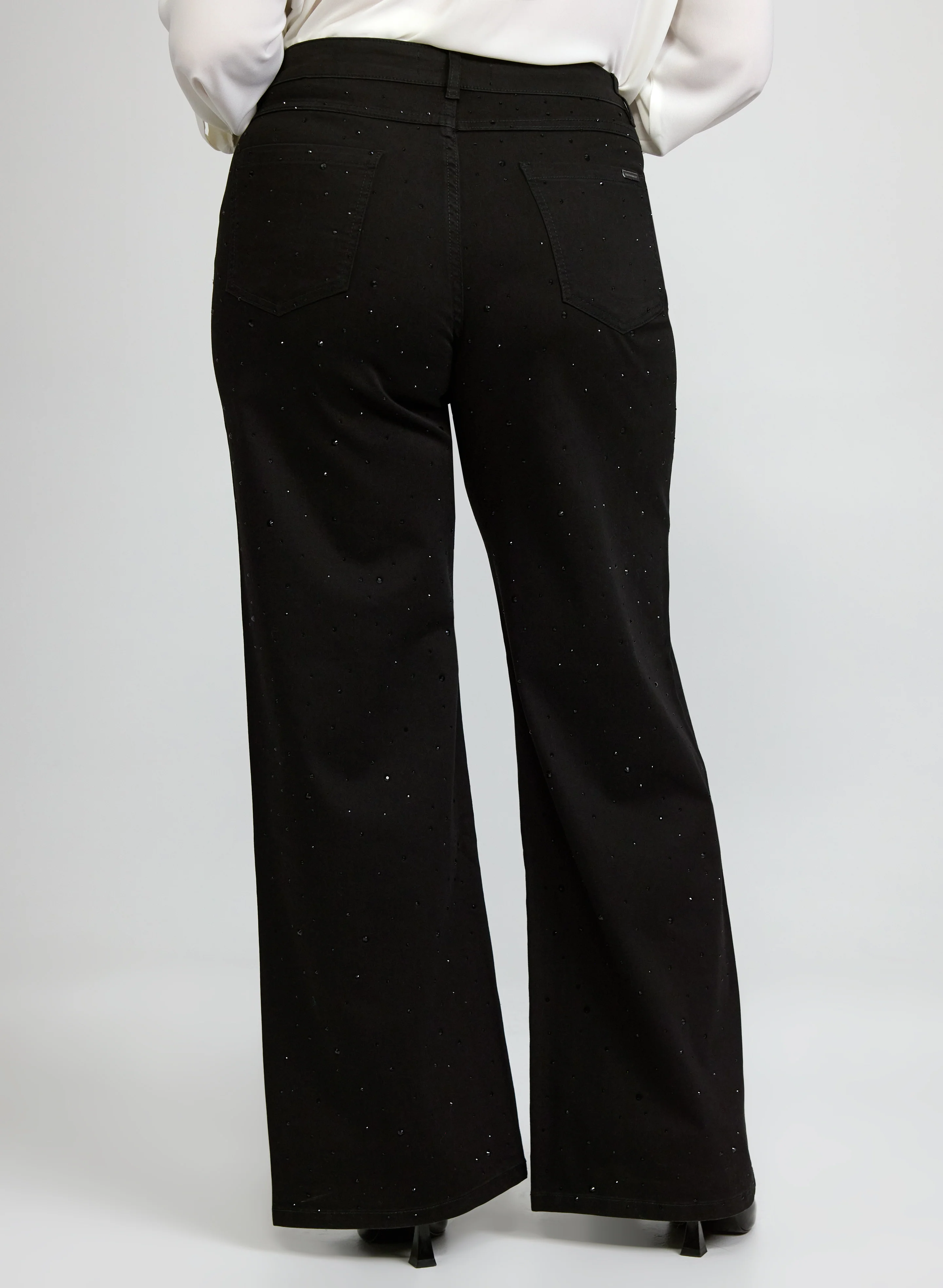 Joseph Ribkoff - Rhinestone Flared Pants - Image 4