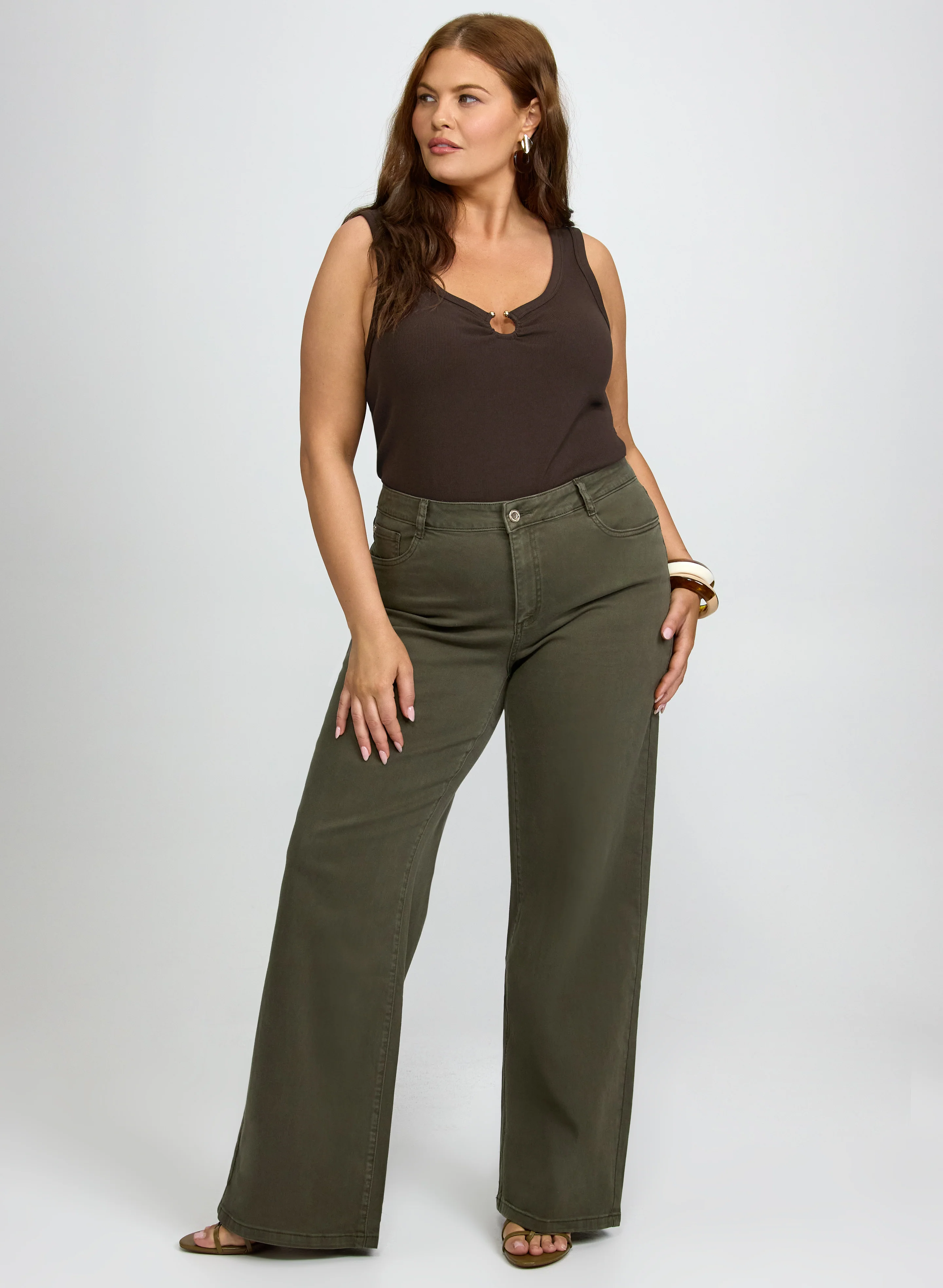 Joseph Ribkoff - Wide-Leg Denim Pants - Image 3