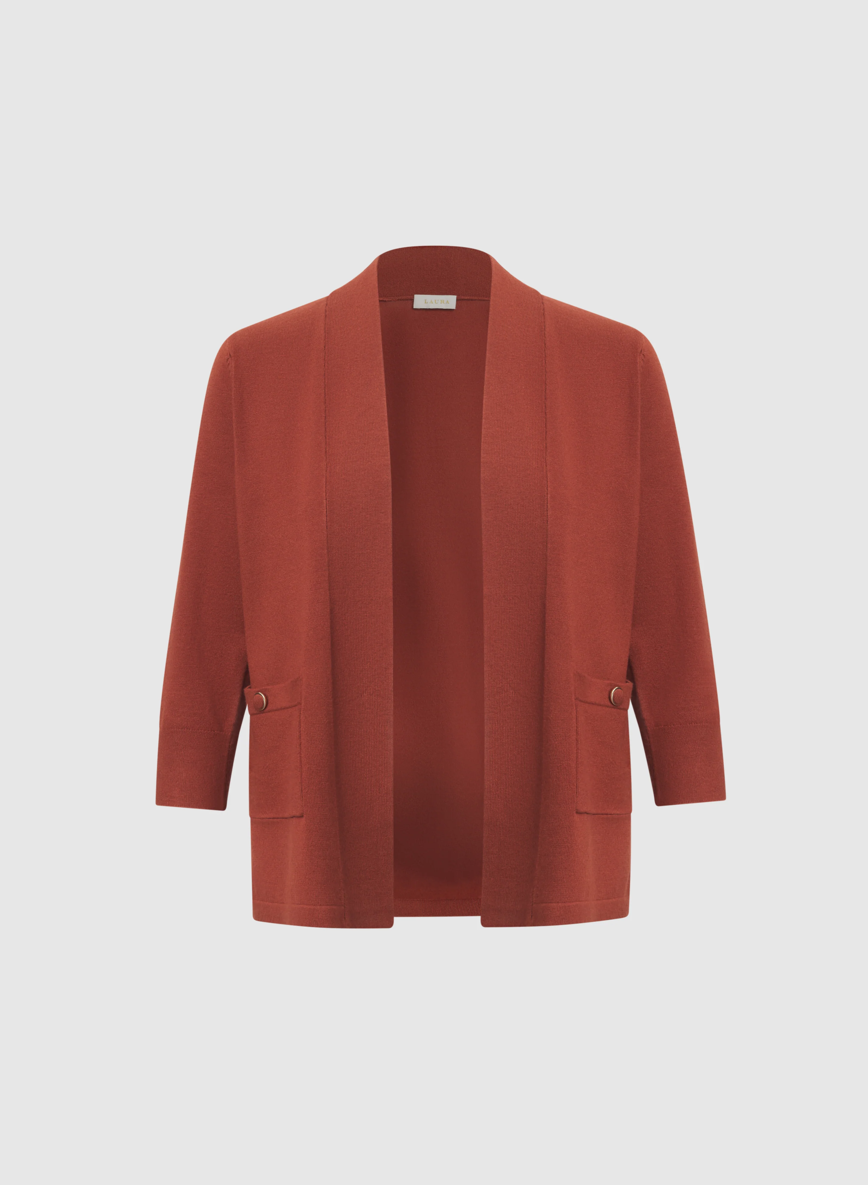 Knit Open-Front Cardigan - Image 6
