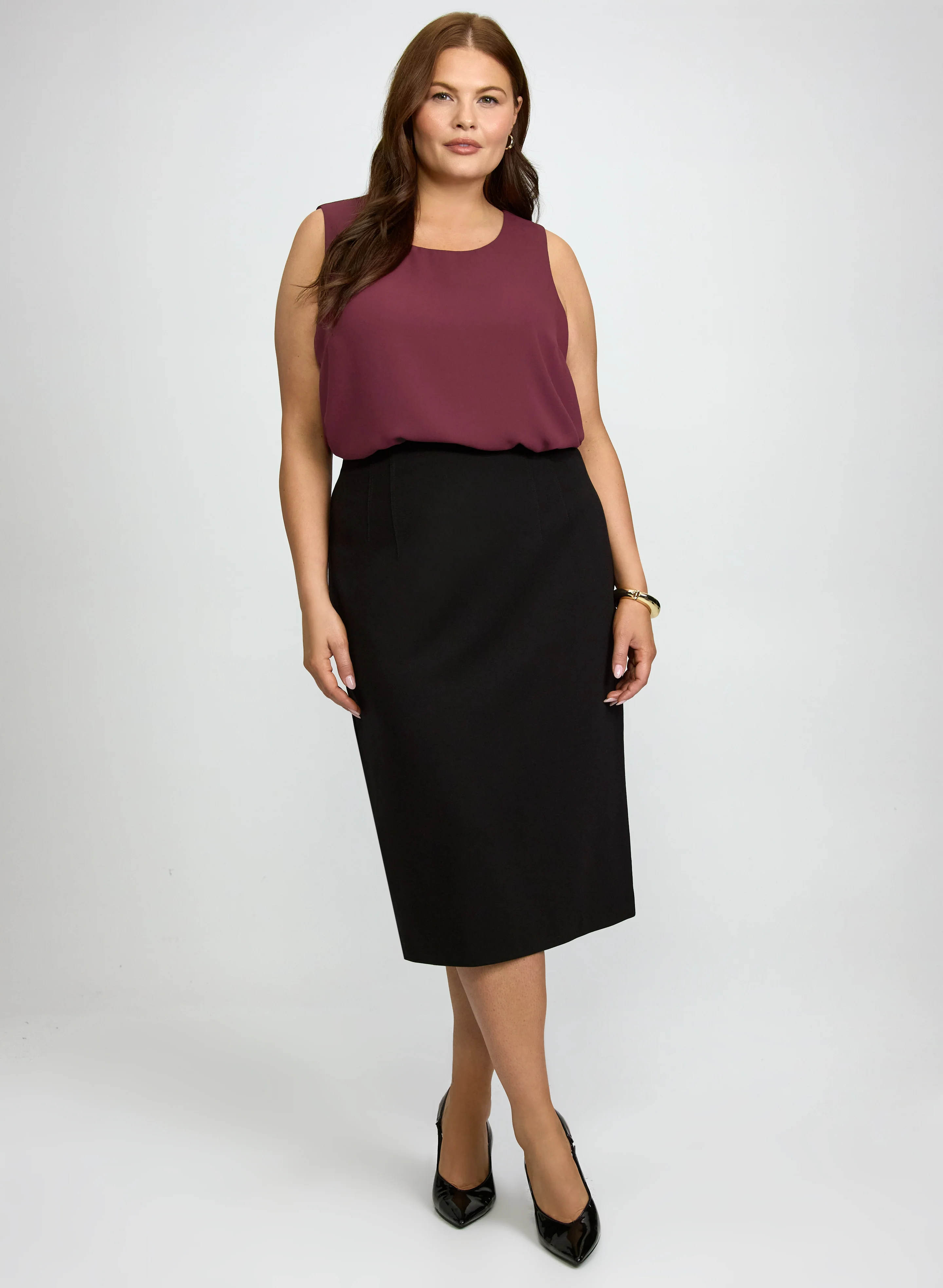 Layered Crepe Blouse - Image 3