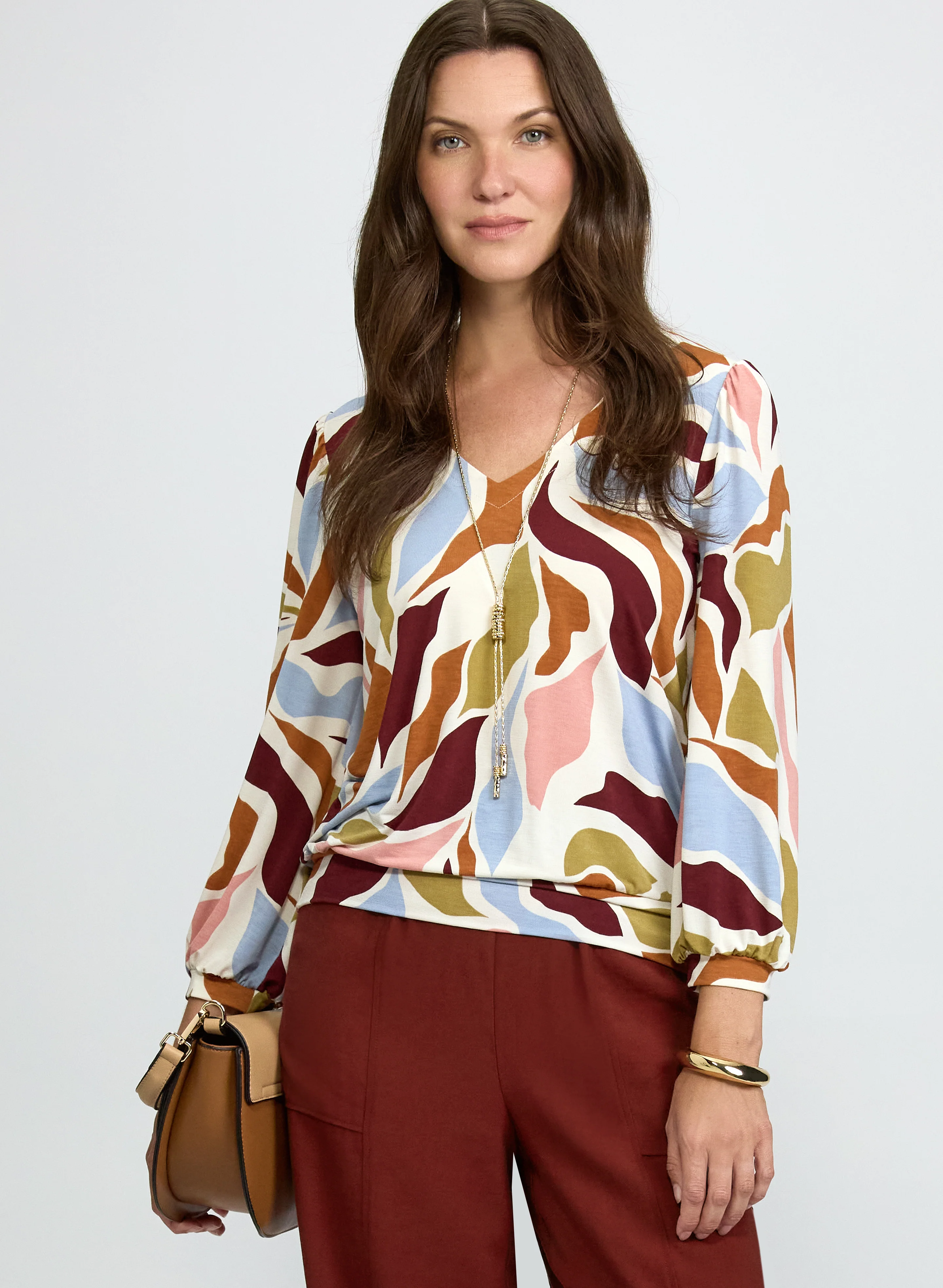 Abstract Print Top