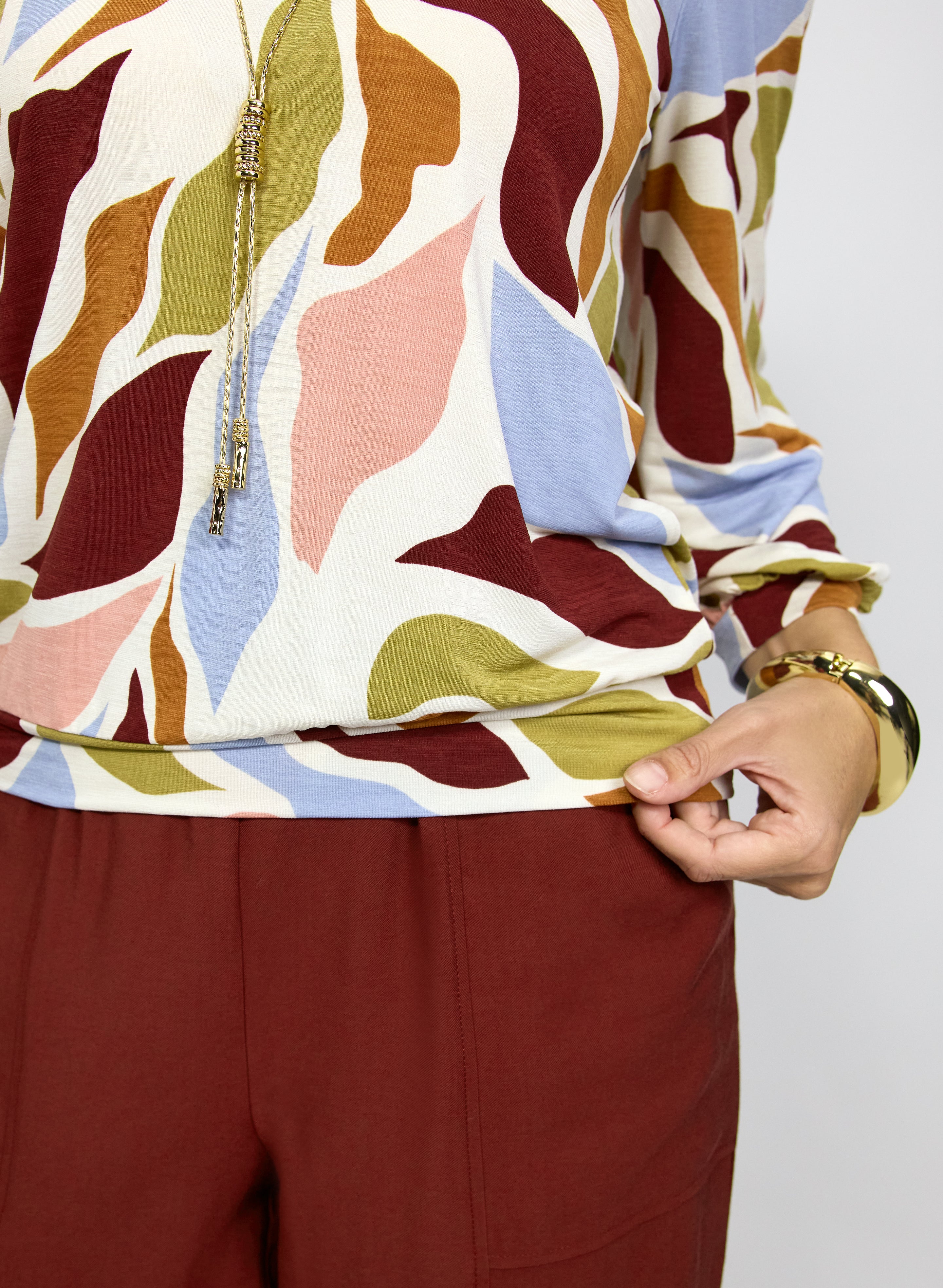Abstract Print Top - Image 2