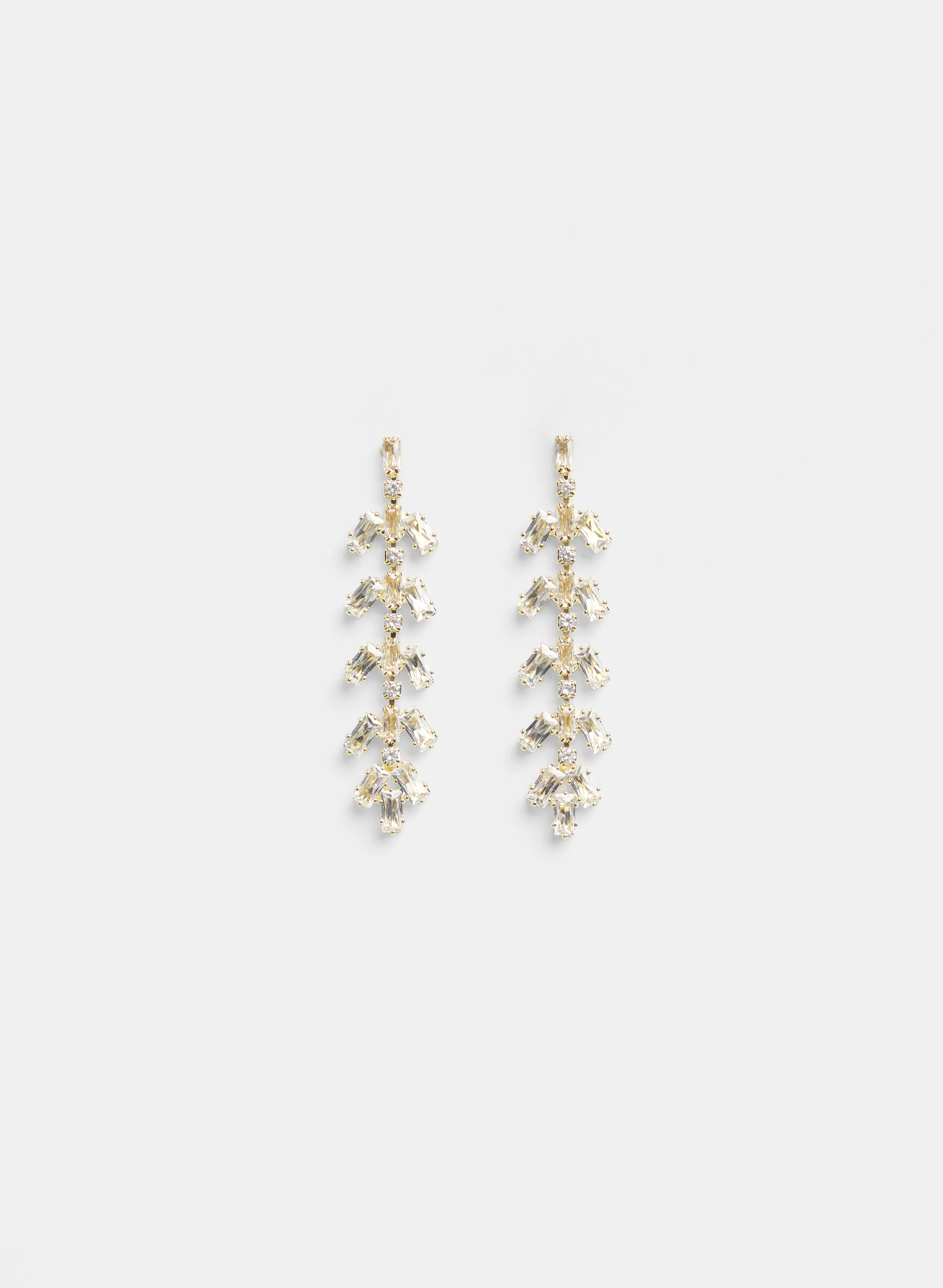 Linear Cubic Zirconia Earrings