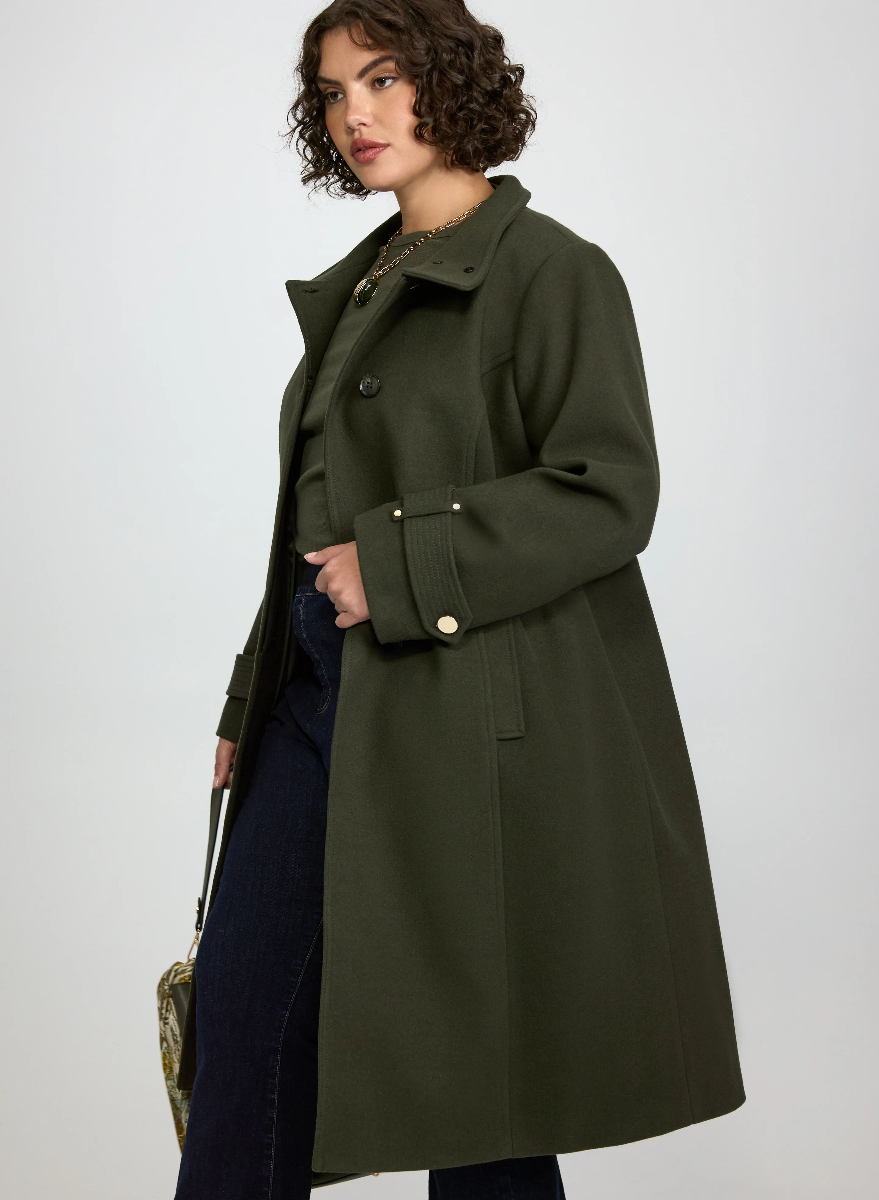 Long Button-Down Coat - Image 2