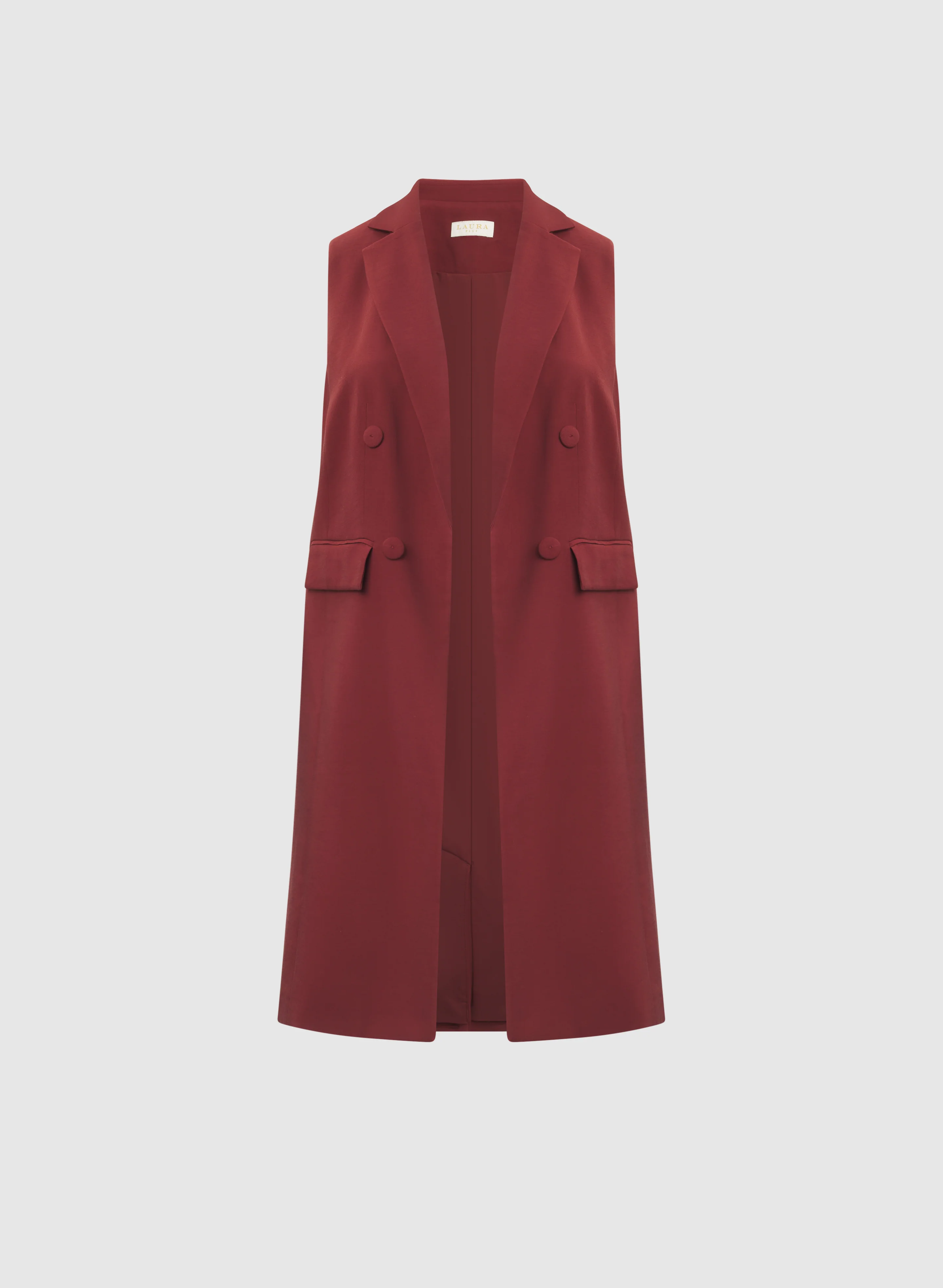 Long Twill Vest - Image 6