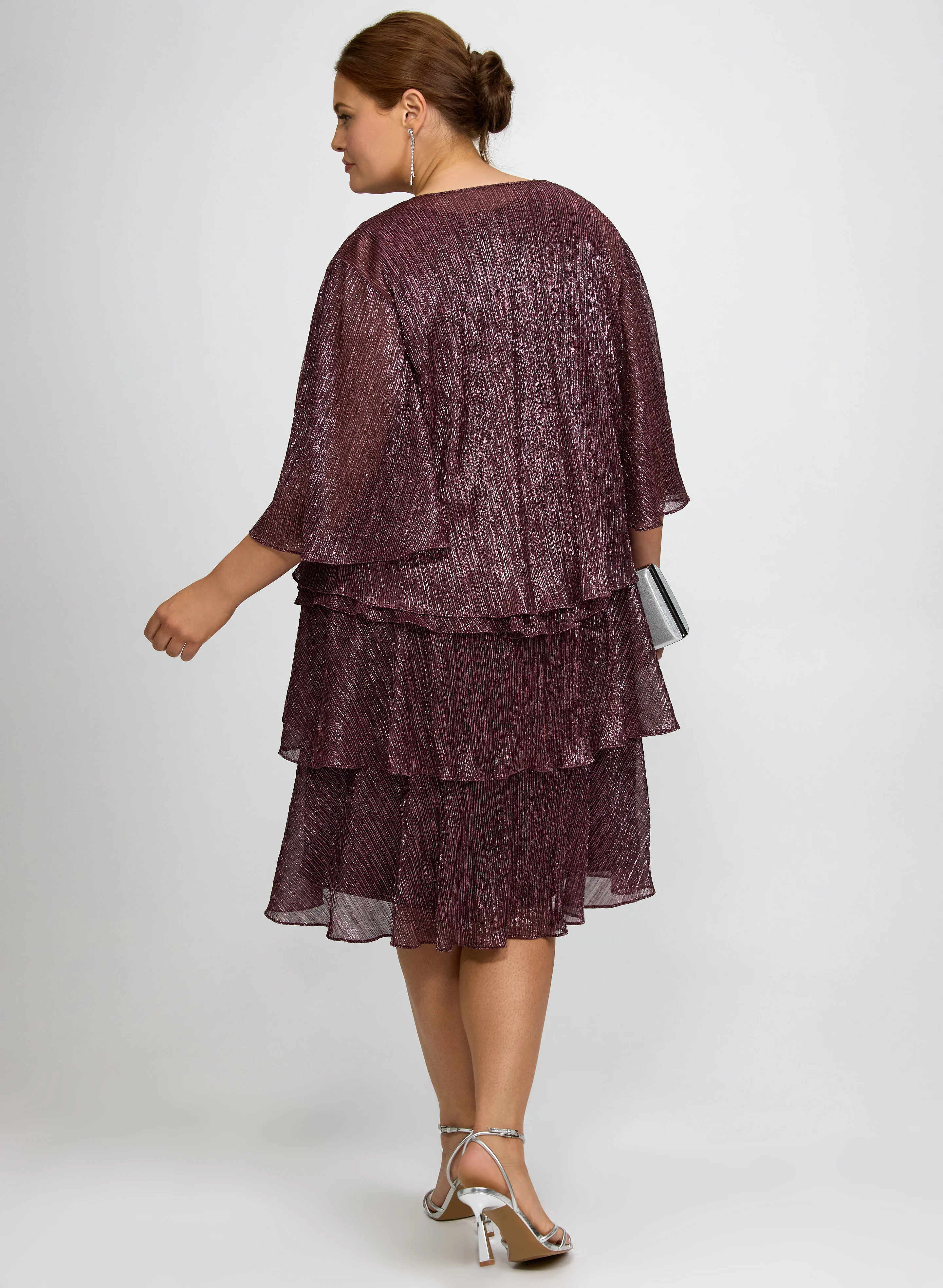 Metallic Dress & Jacket Set - Image 4