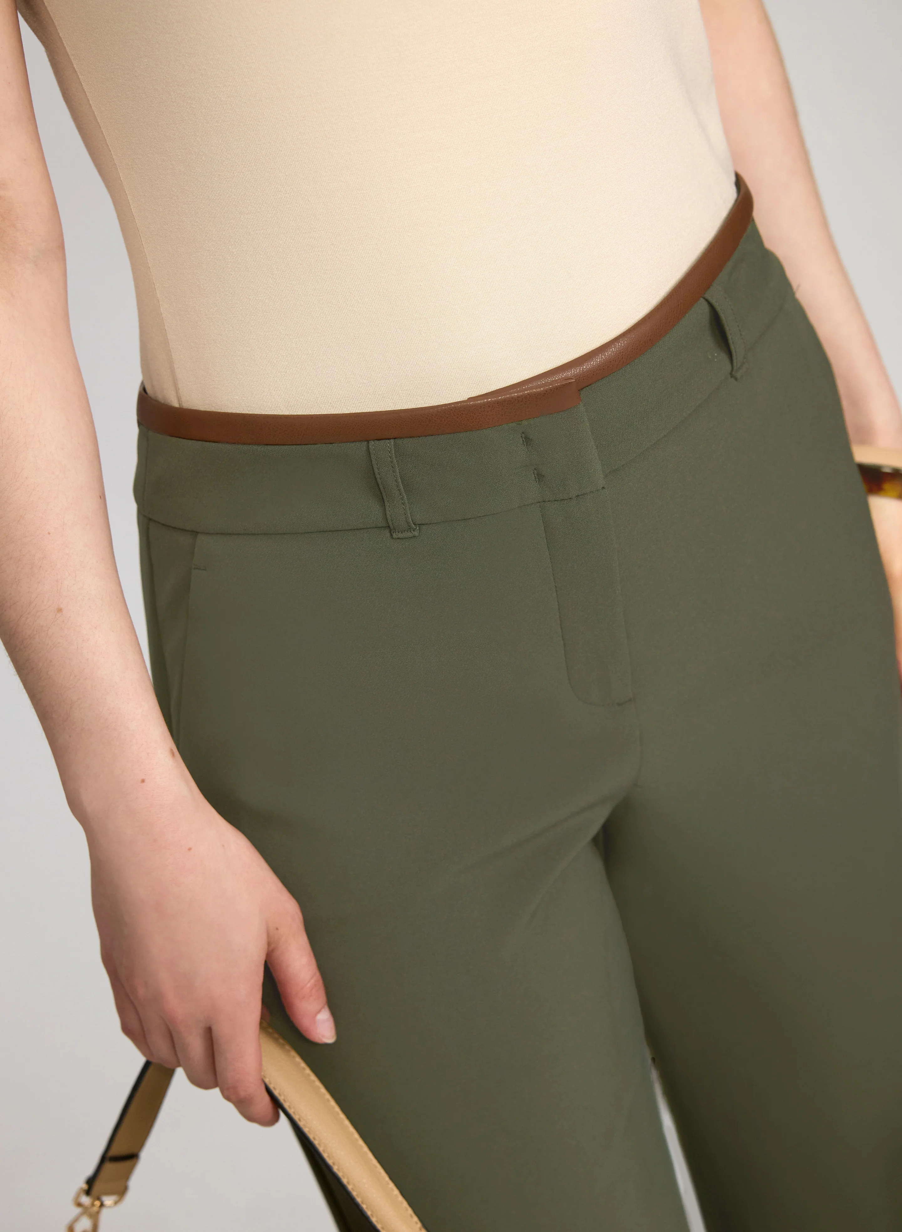 Olivia Twill Wide-Leg Pants - Image 2
