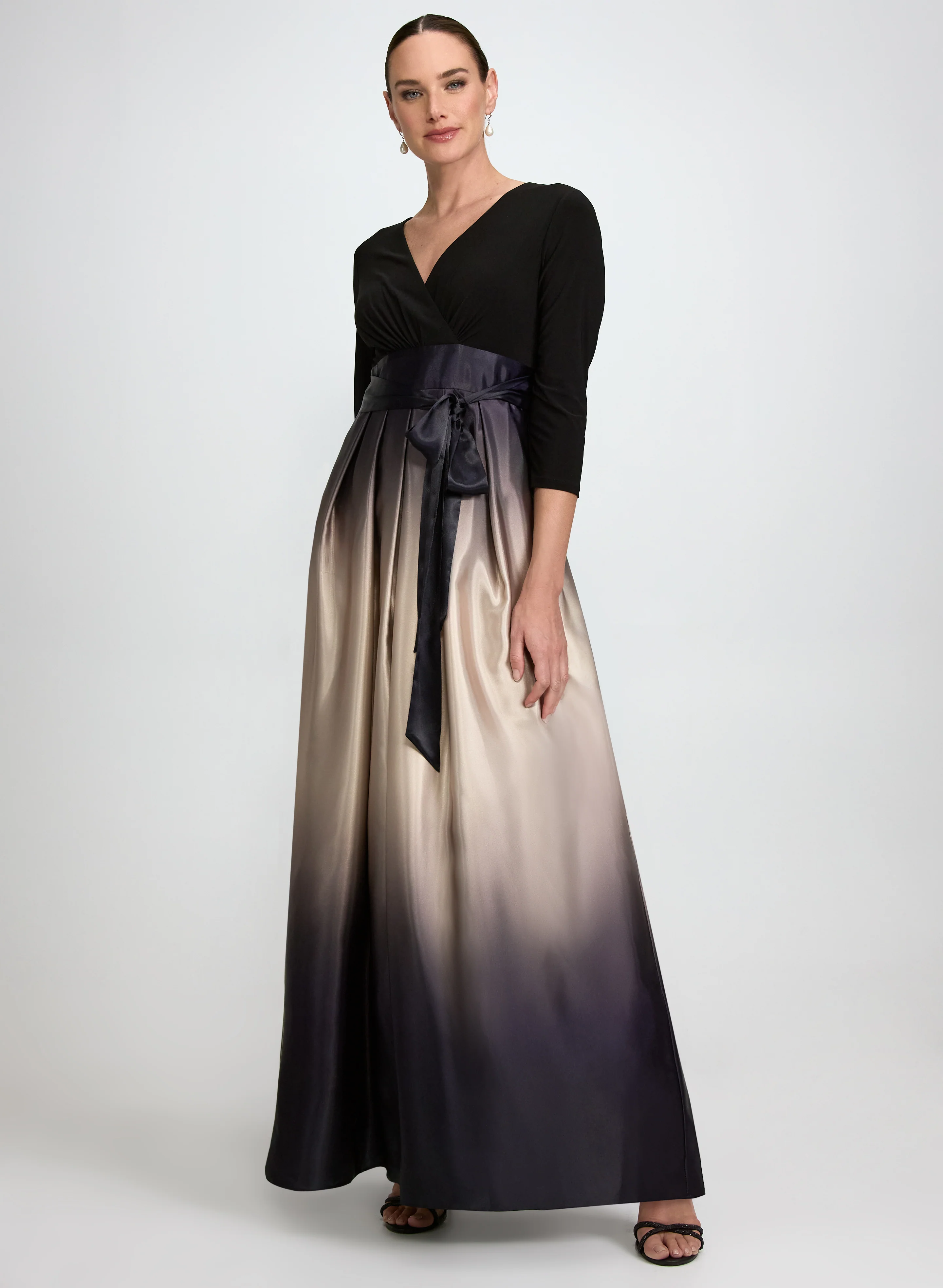 Ombre Satin Dress