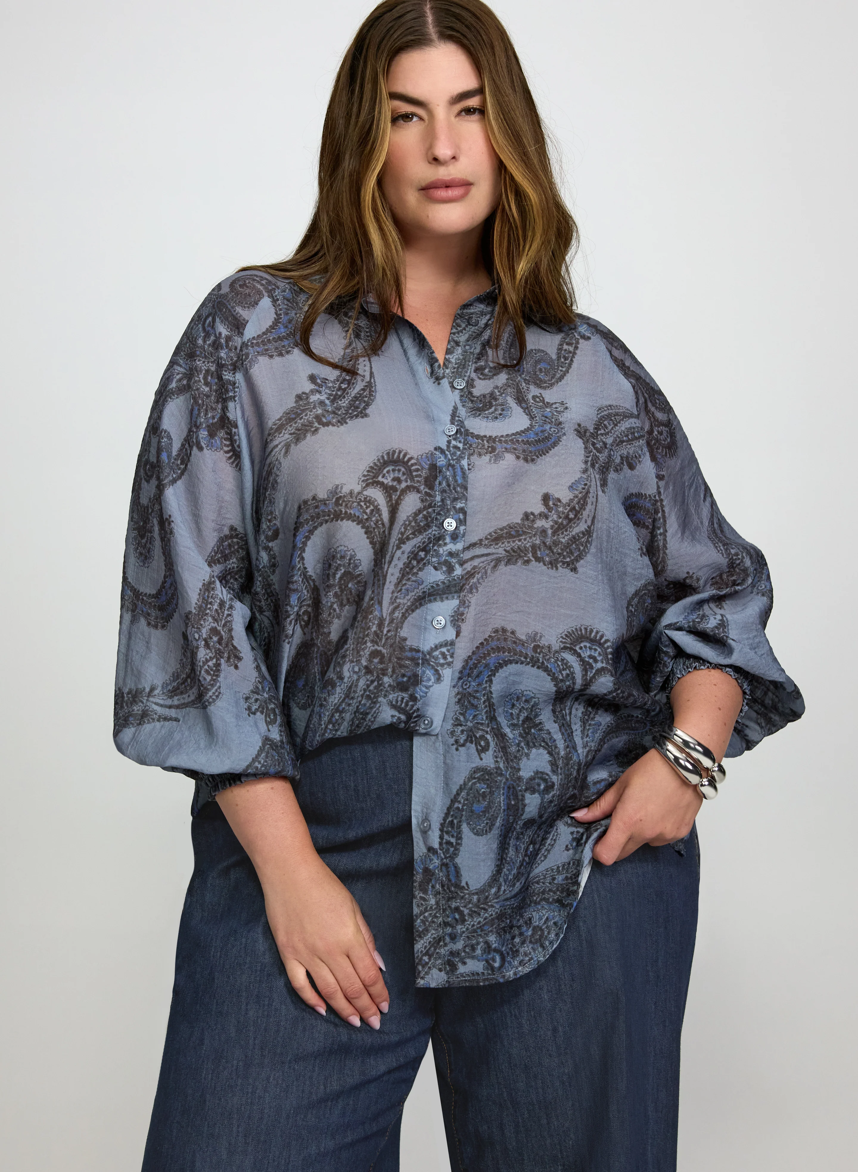 Paisley Long Sleeve Blouse