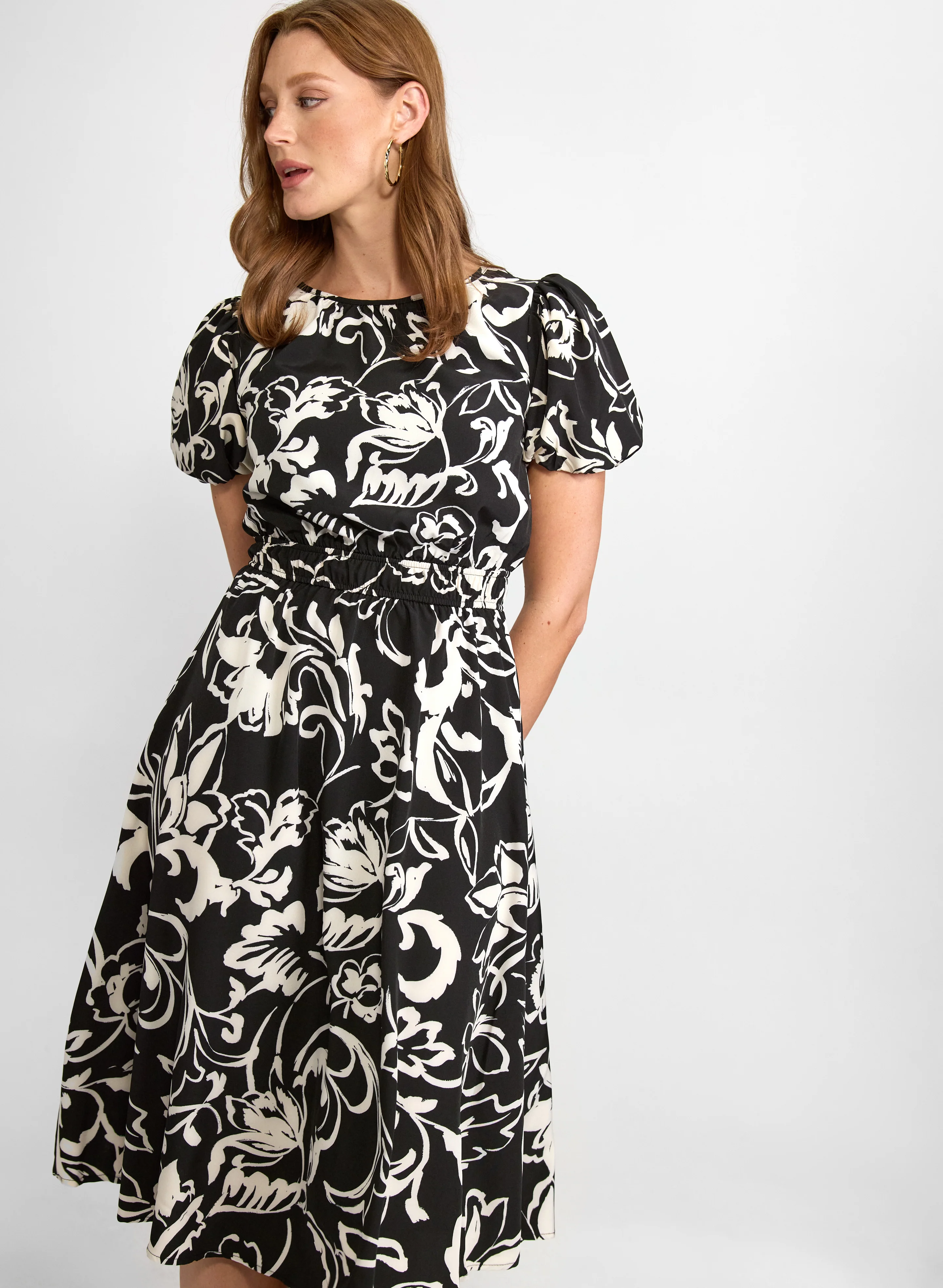 Paisley Fit & Flare Dress - Image 4