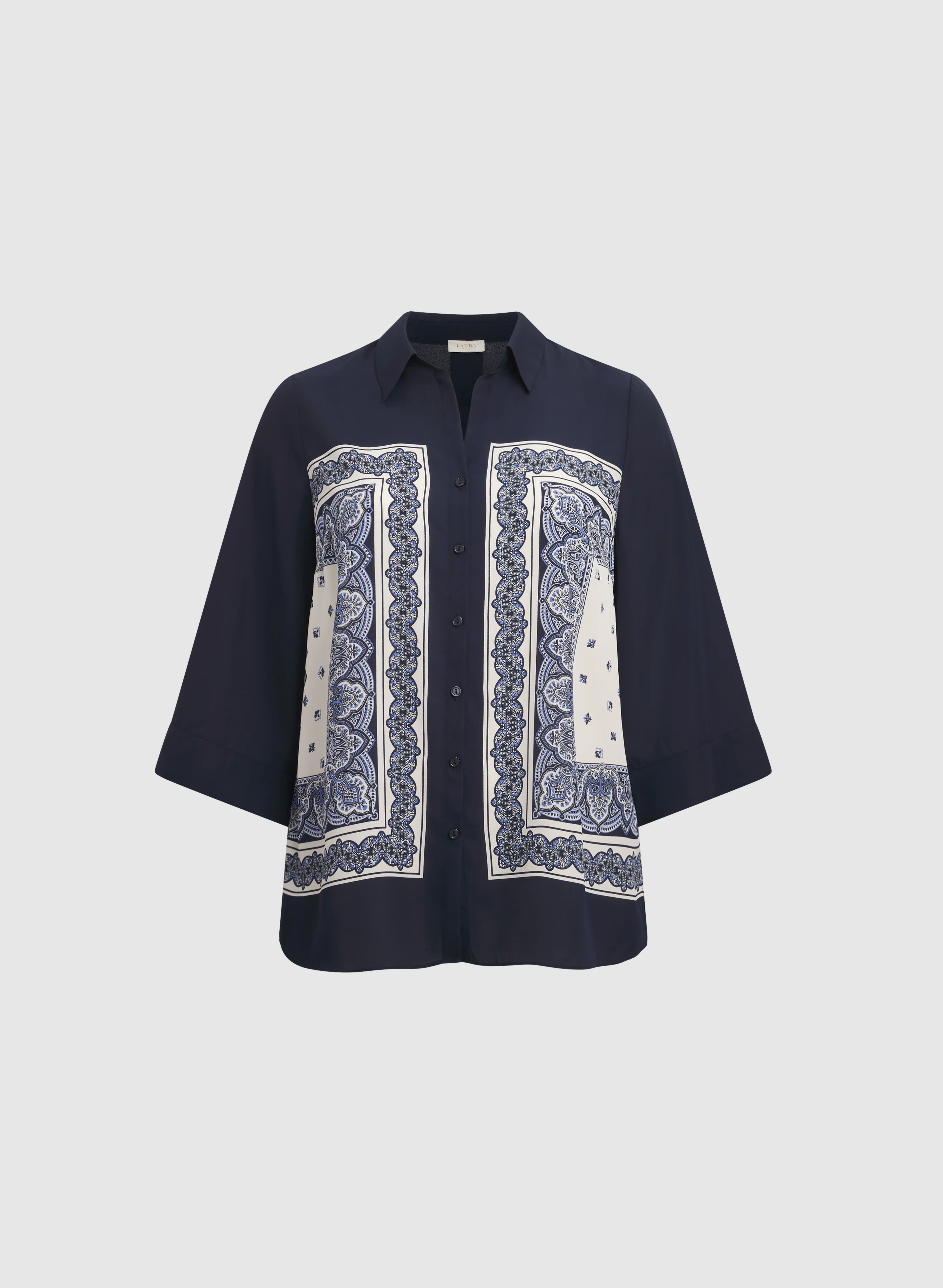 Paisley Button-Down Blouse - Image 6
