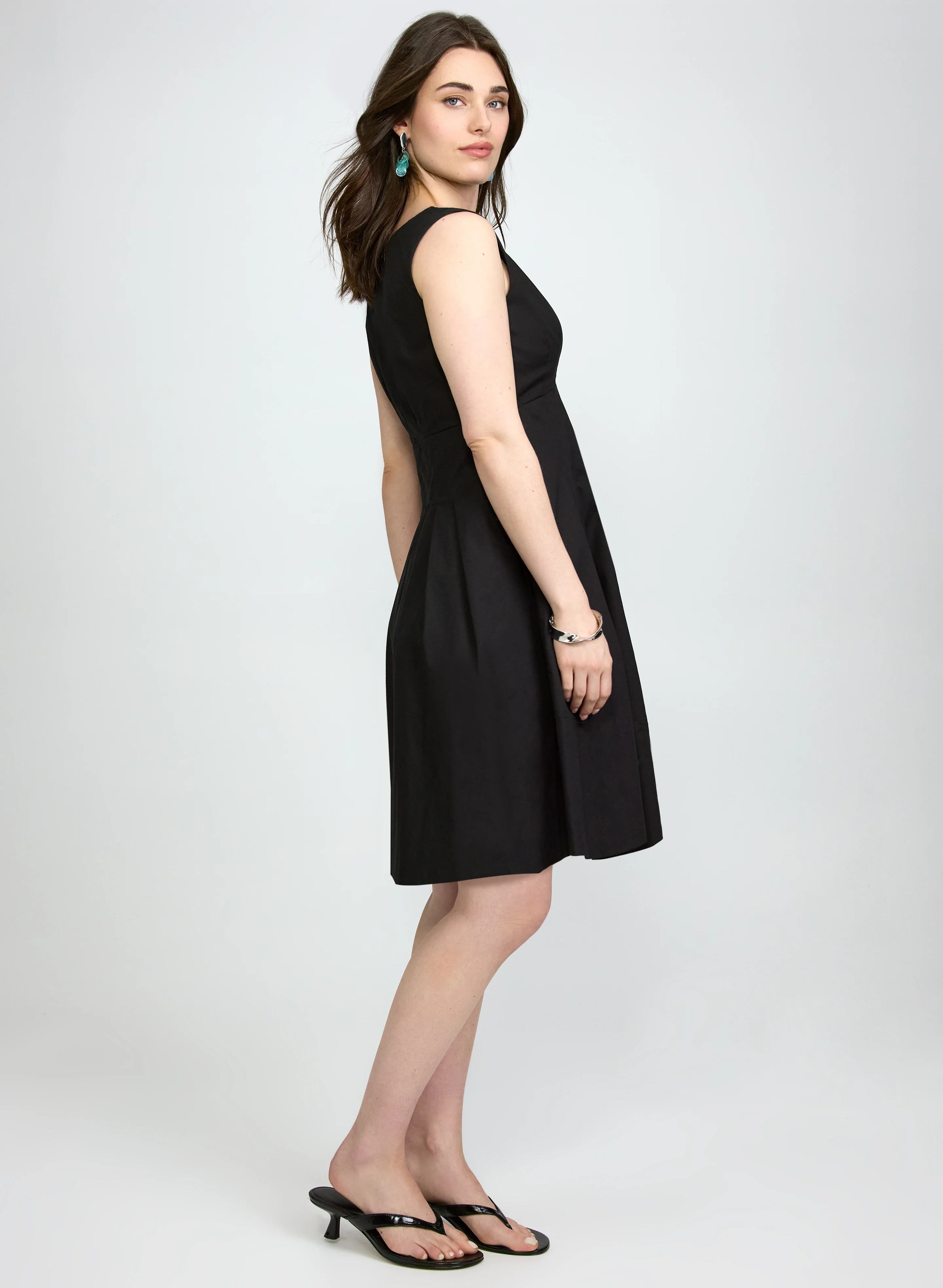 Pintuck Empire Waist Dress - Image 3