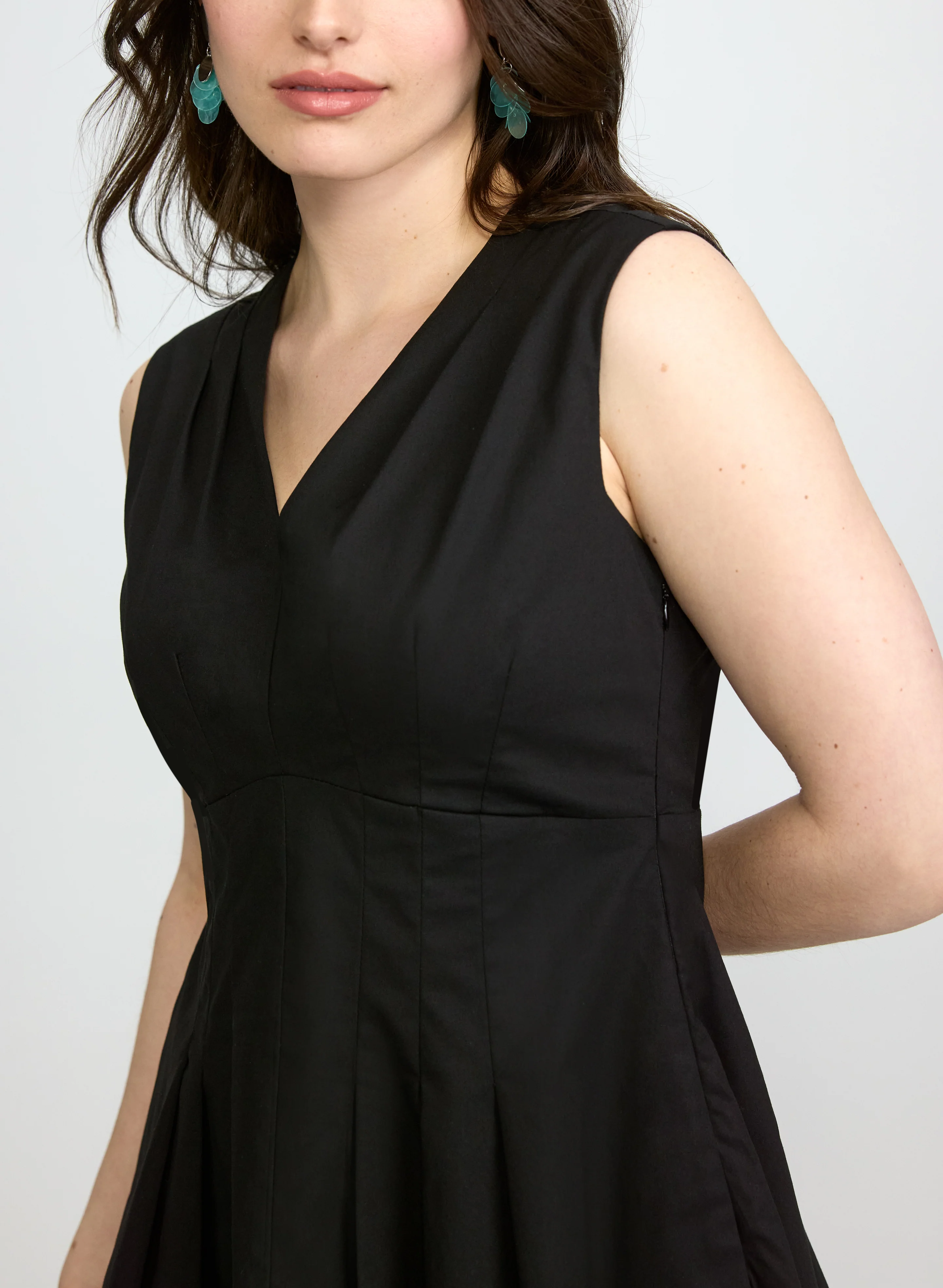 Pintuck Empire Waist Dress - Image 4