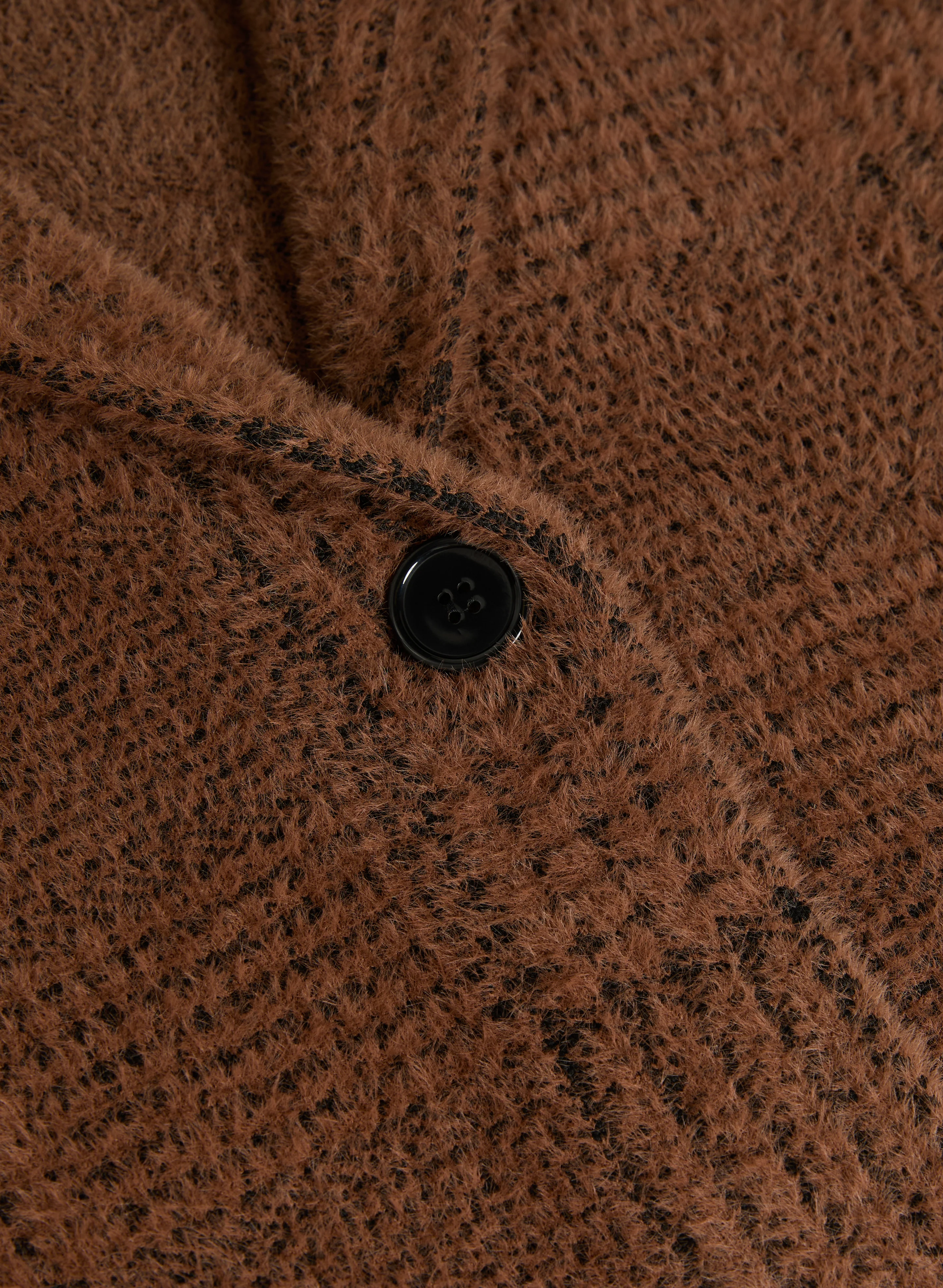 Plaid Print Coatigan - Image 7