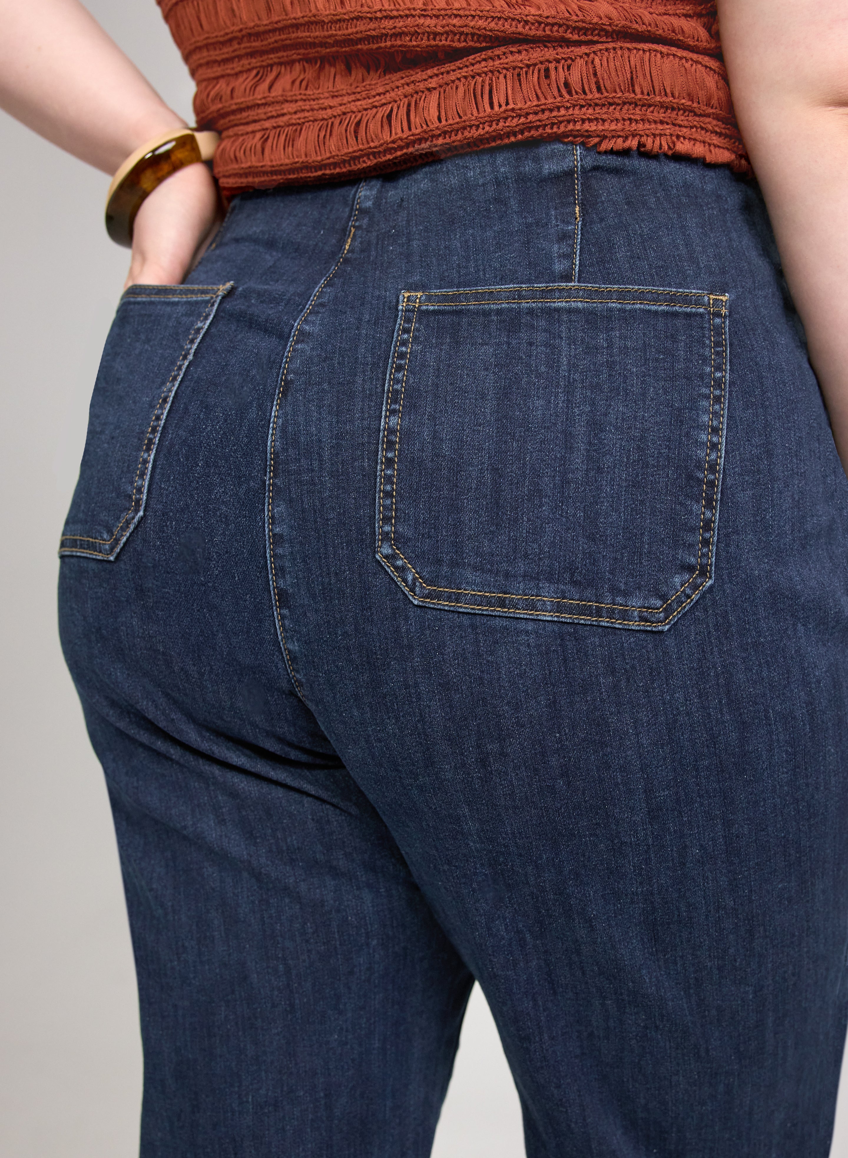 Pull-On Flare Jeans - Image 2