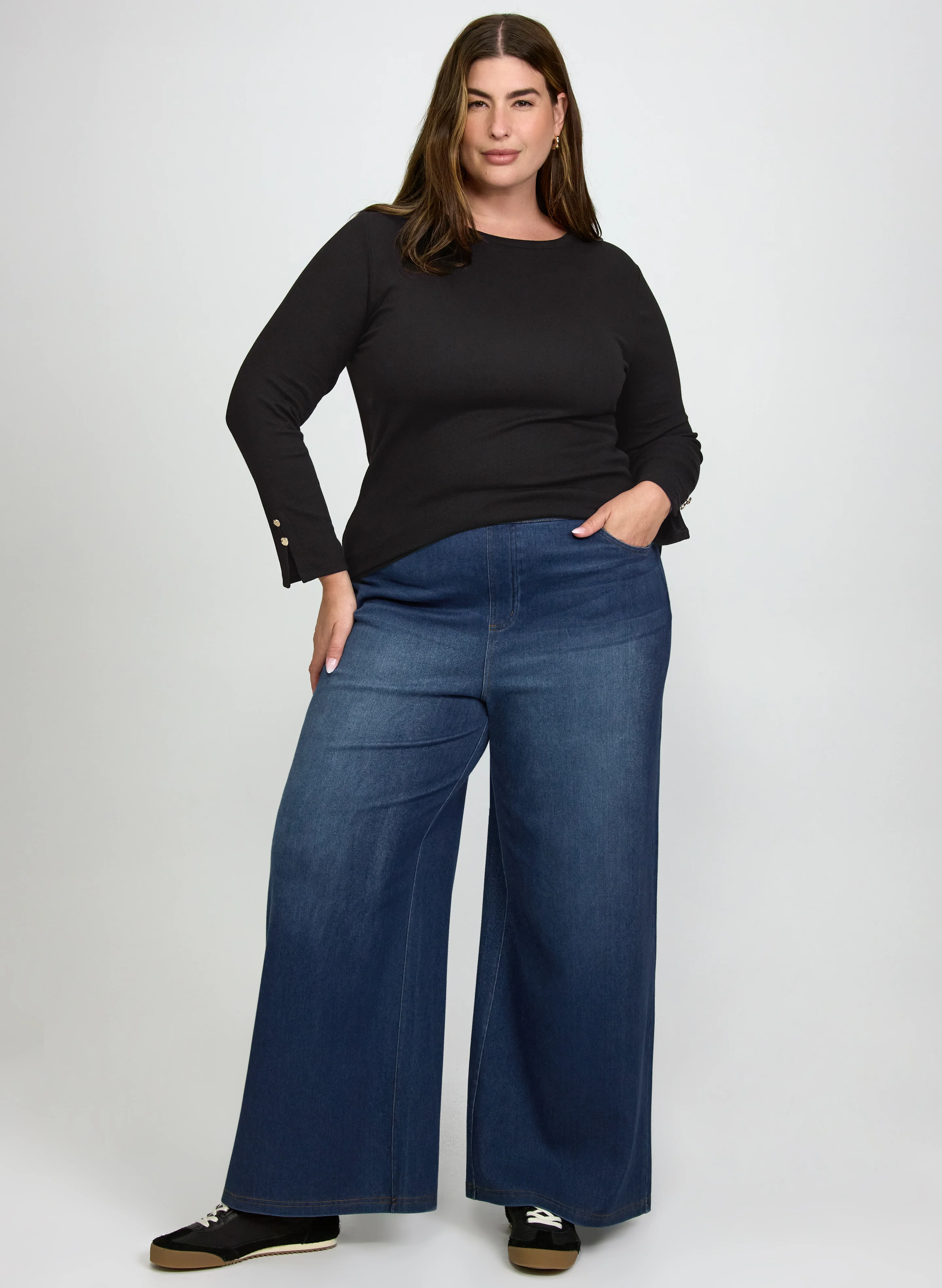 Rib Cotton & Modal Top - Image 4