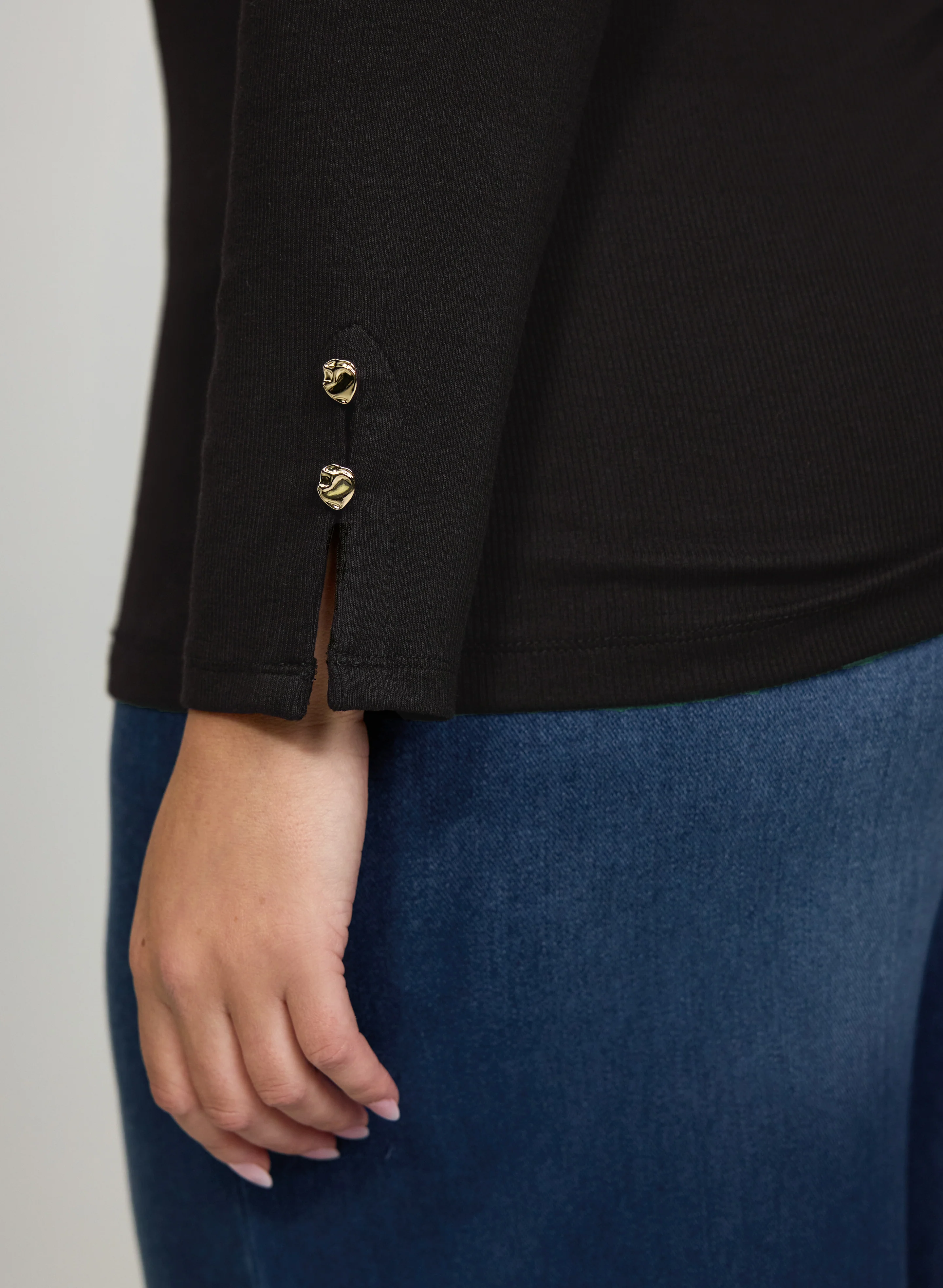 Rib Cotton & Modal Top - Image 5