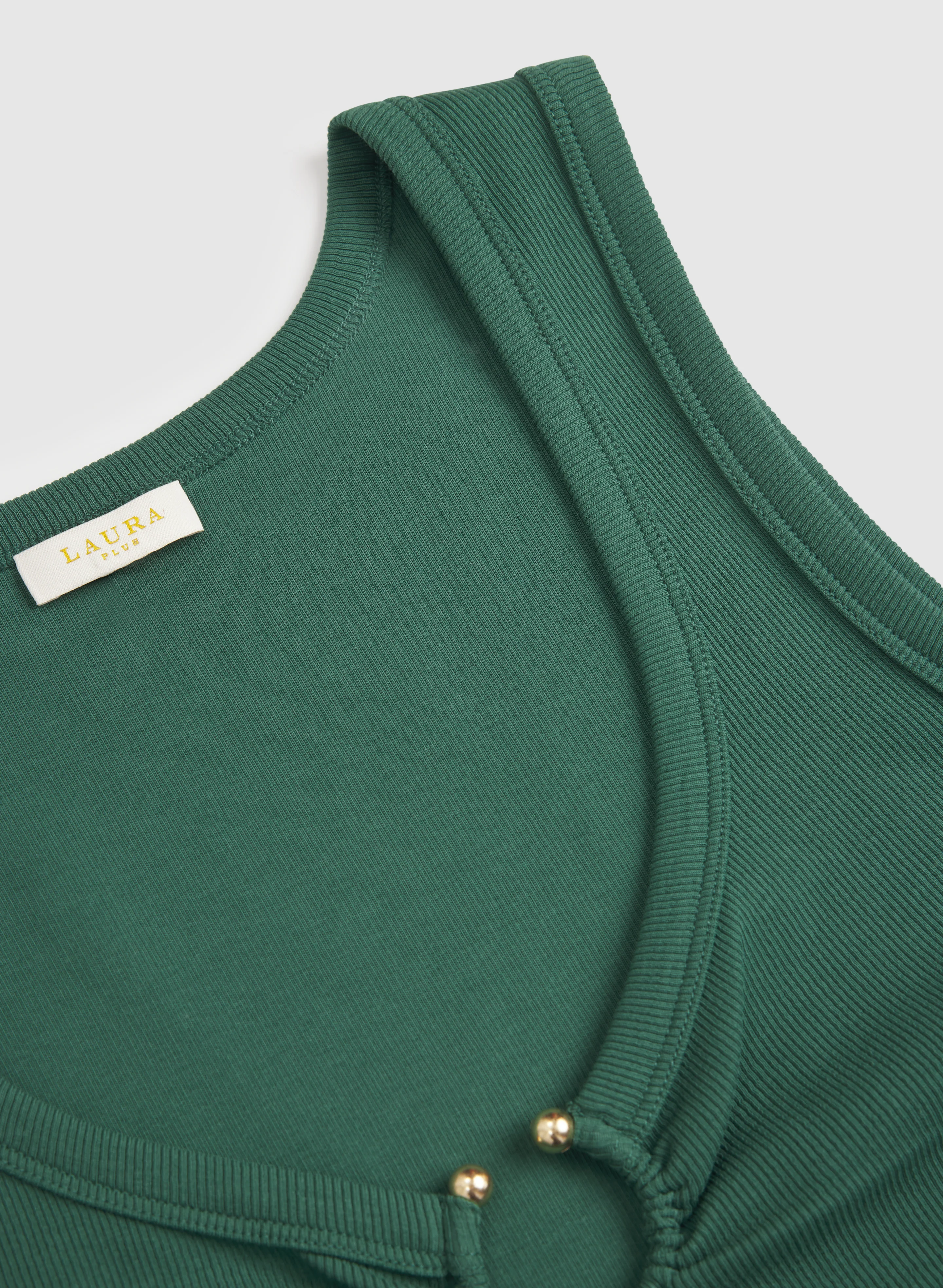 Rib Knit Cotton Cami - Image 7