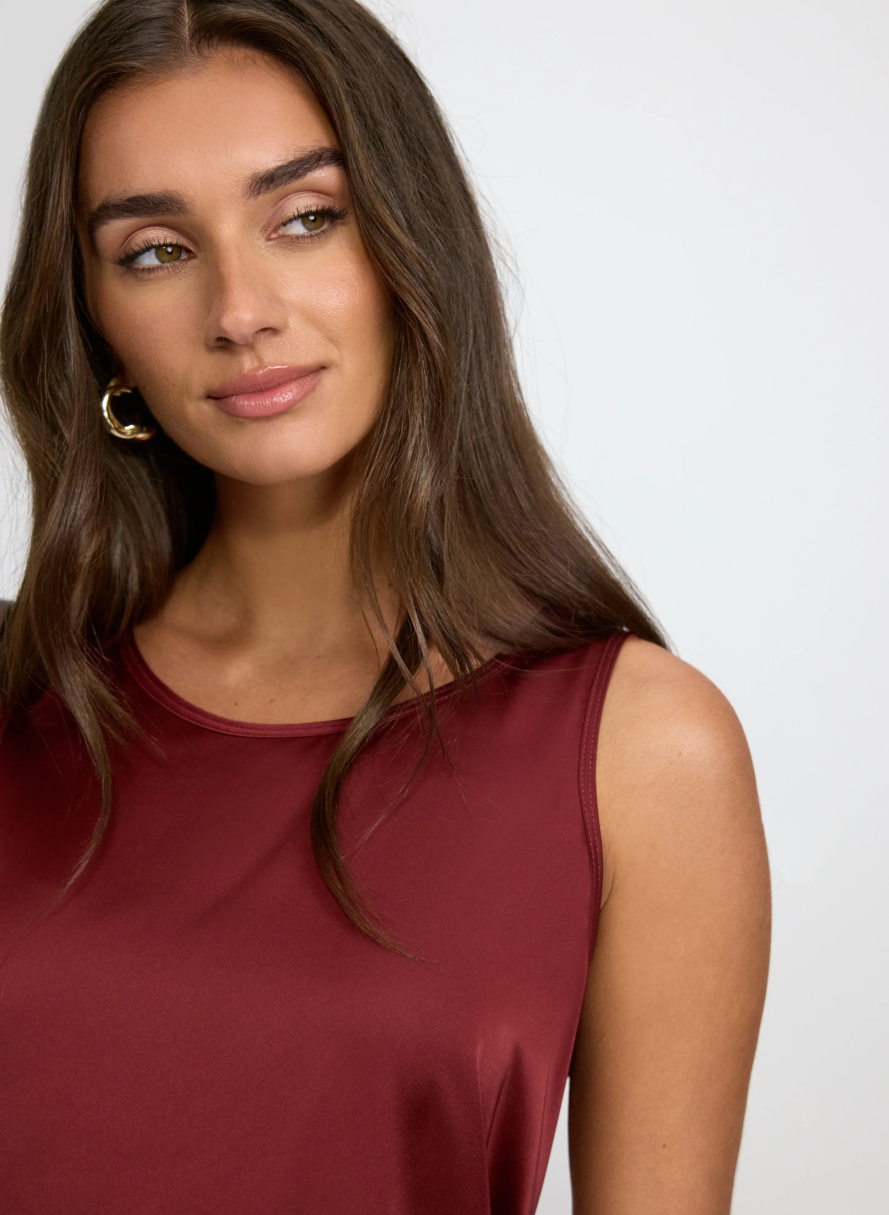 Satin Sleeveless Top - Image 2