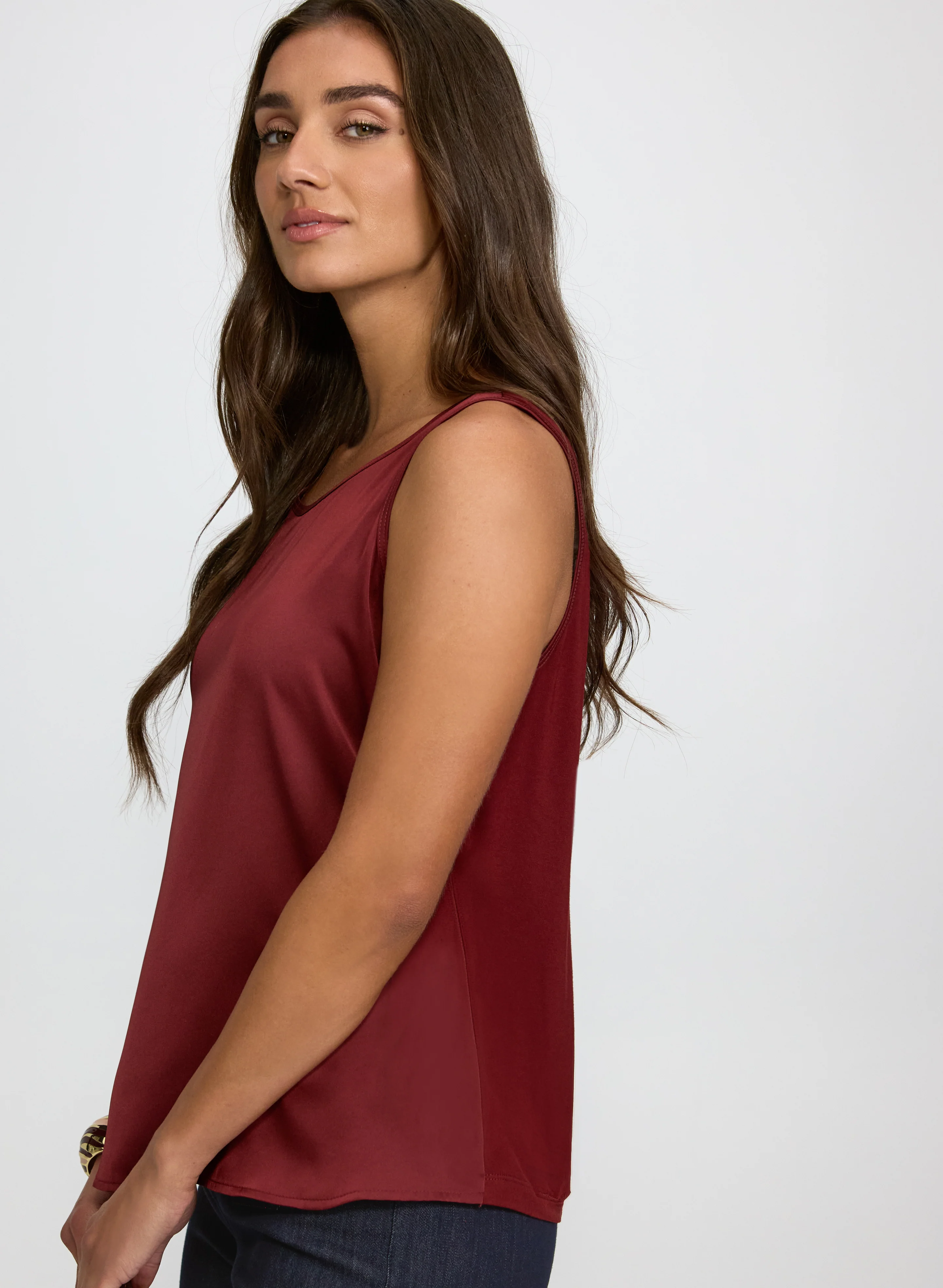 Satin Sleeveless Top - Image 4