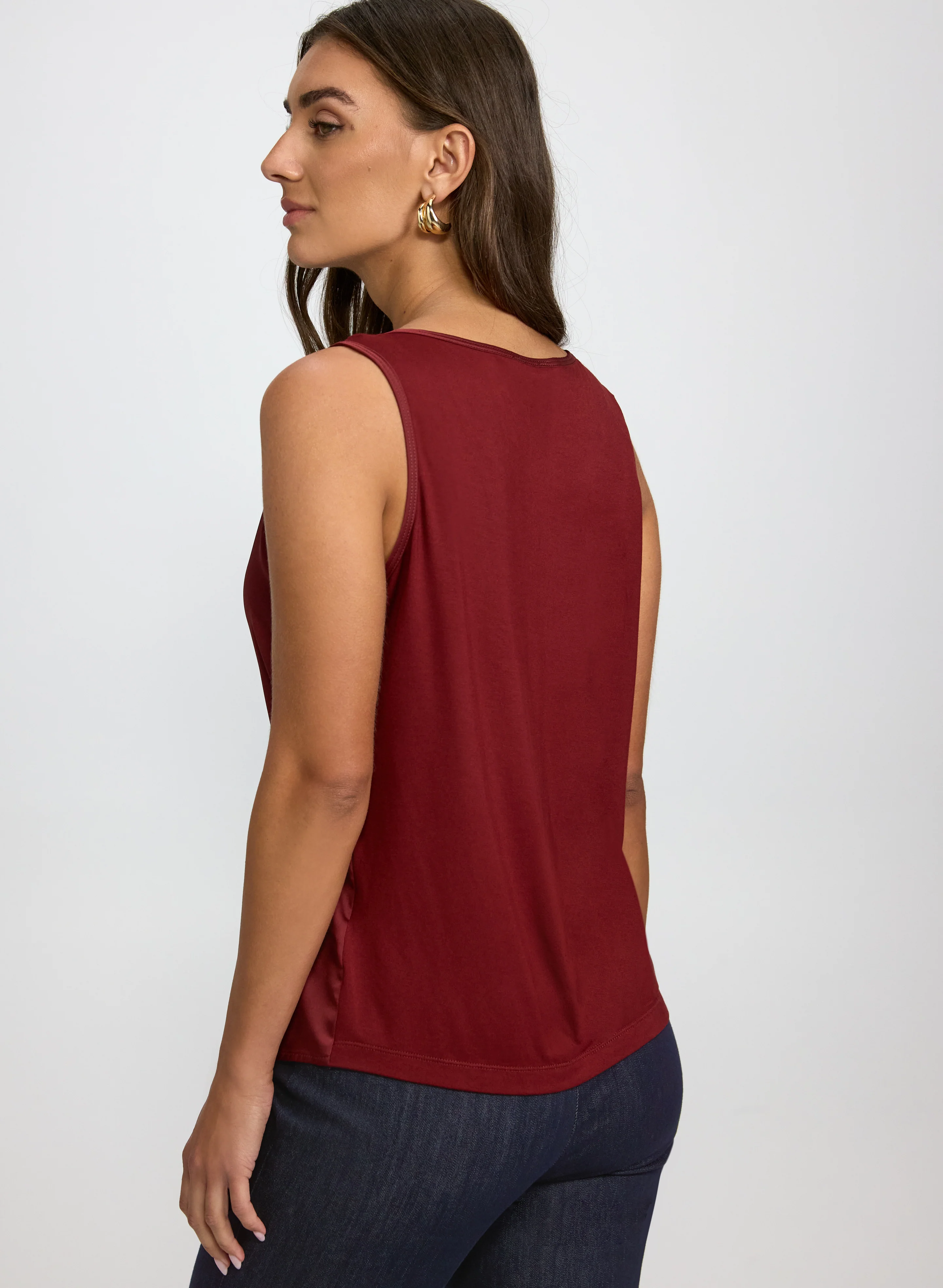 Satin Sleeveless Top - Image 5