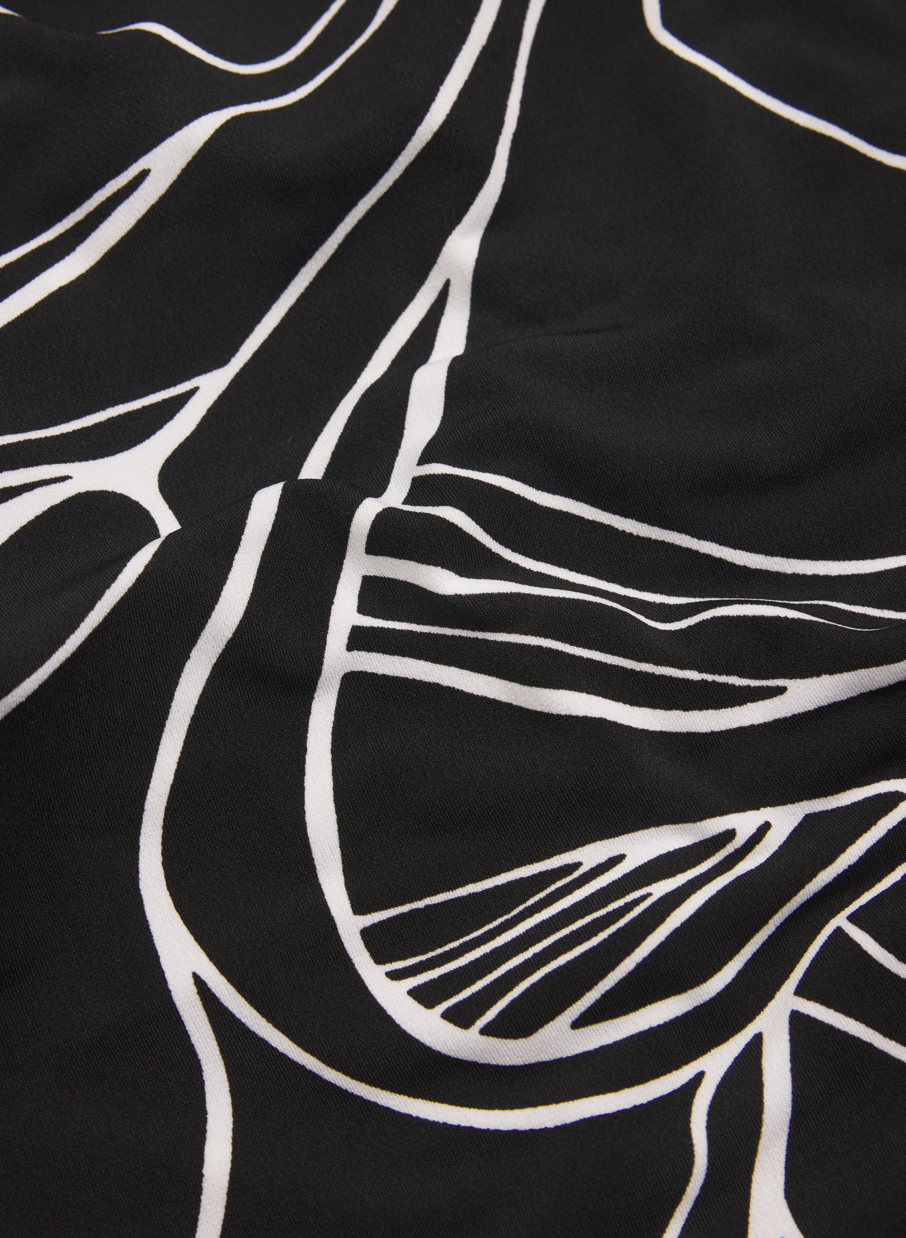 Sketch Leaf Print Top - Image 7