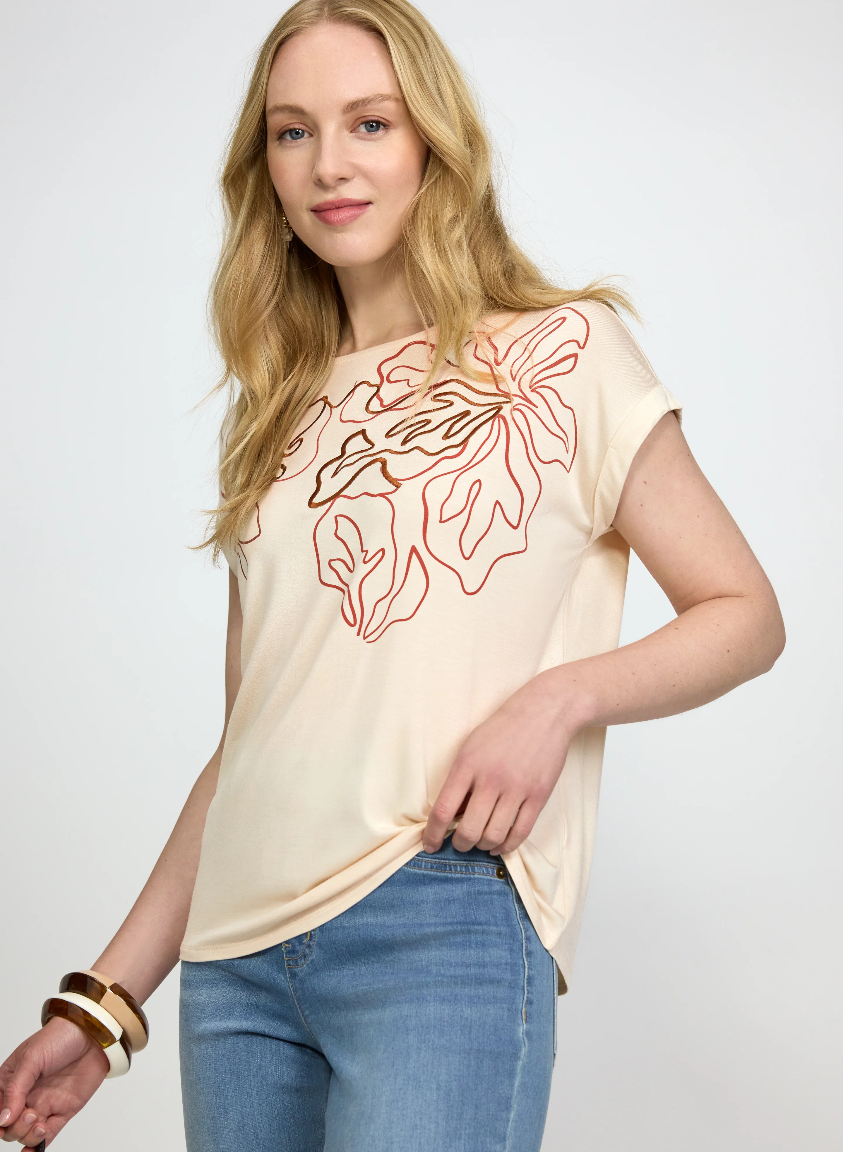 Sketch Print T-Shirt - Image 4