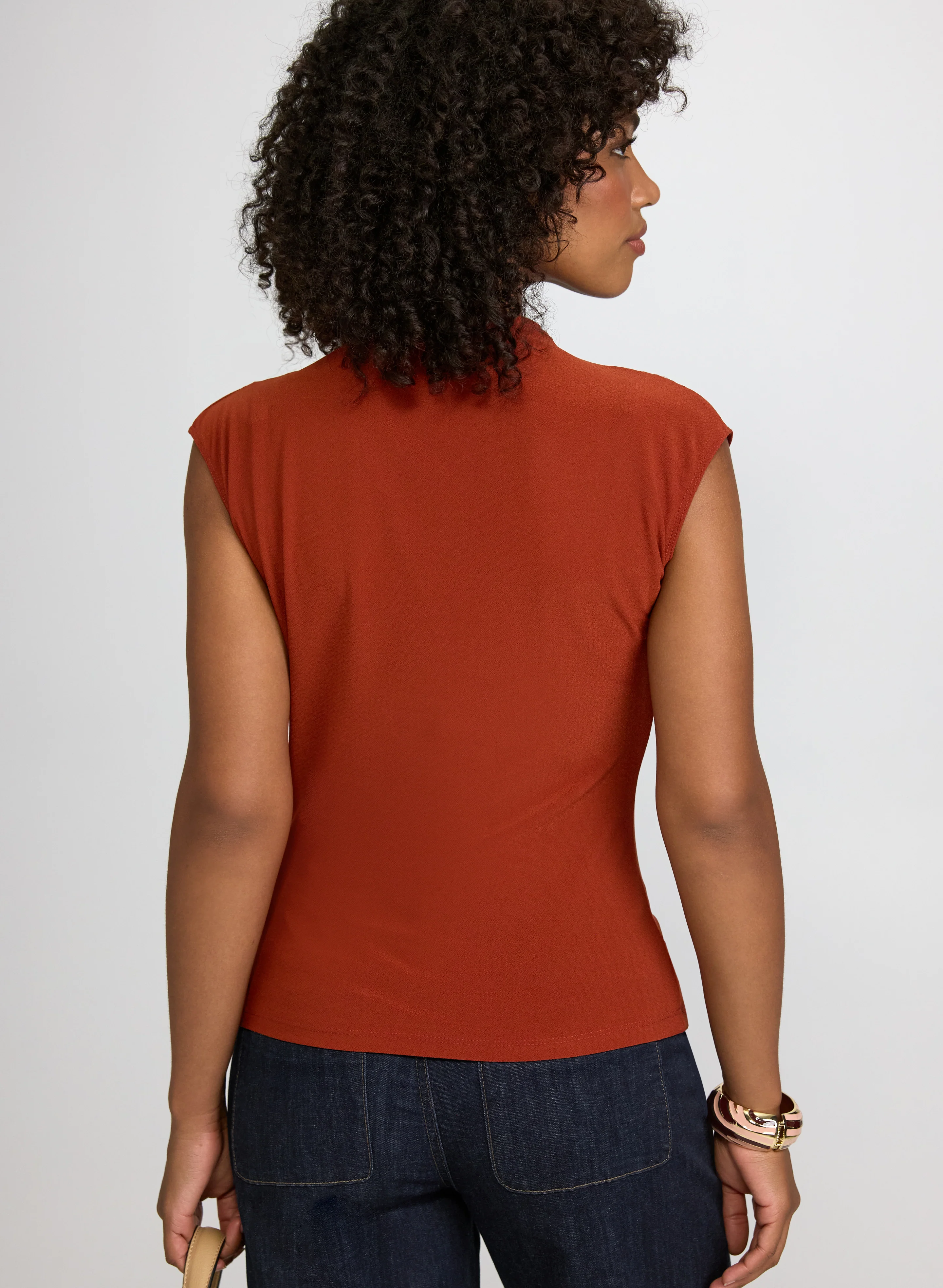 Shoulder Draped Top - Image 3