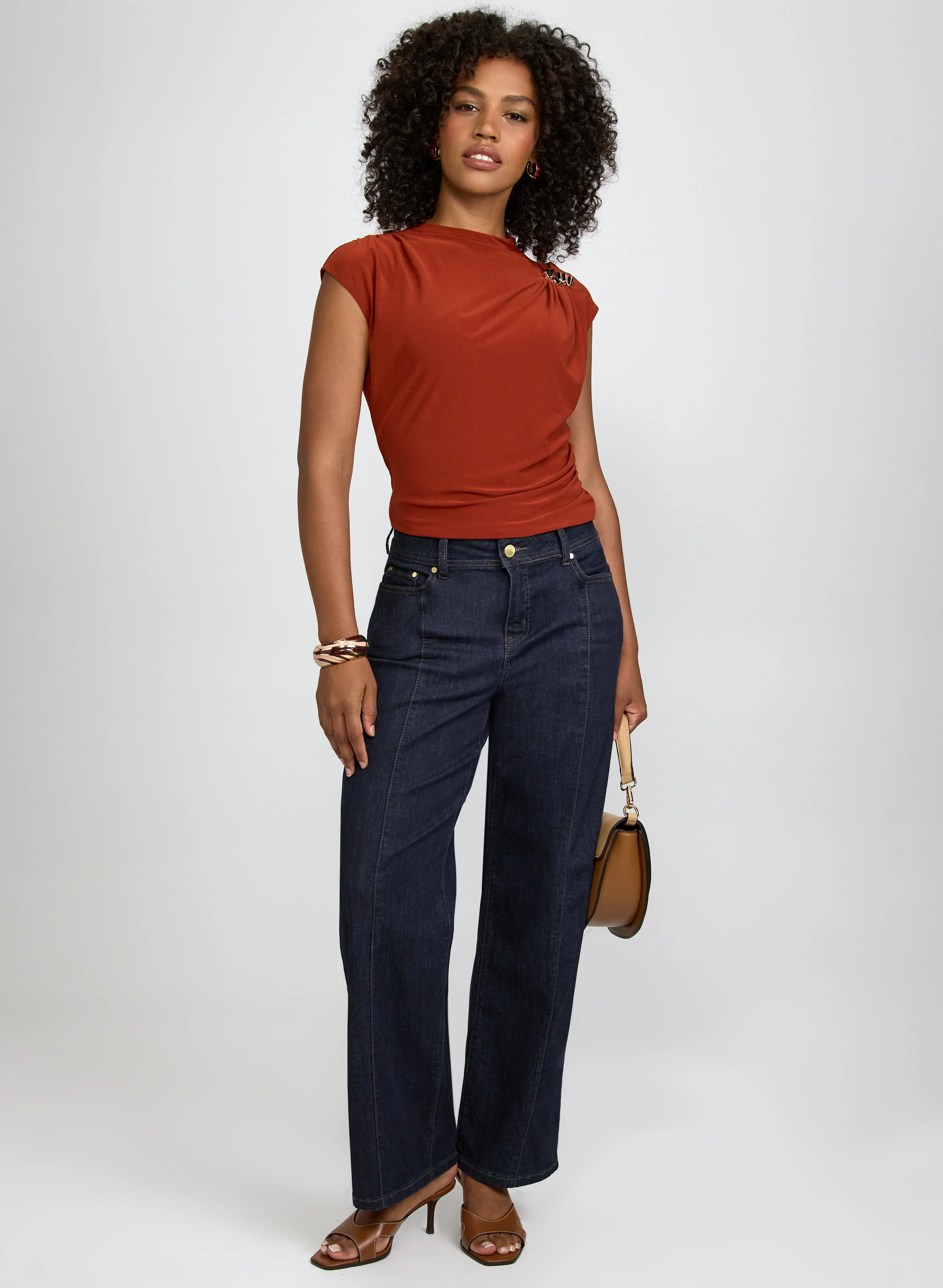 Shoulder Draped Top - Image 4