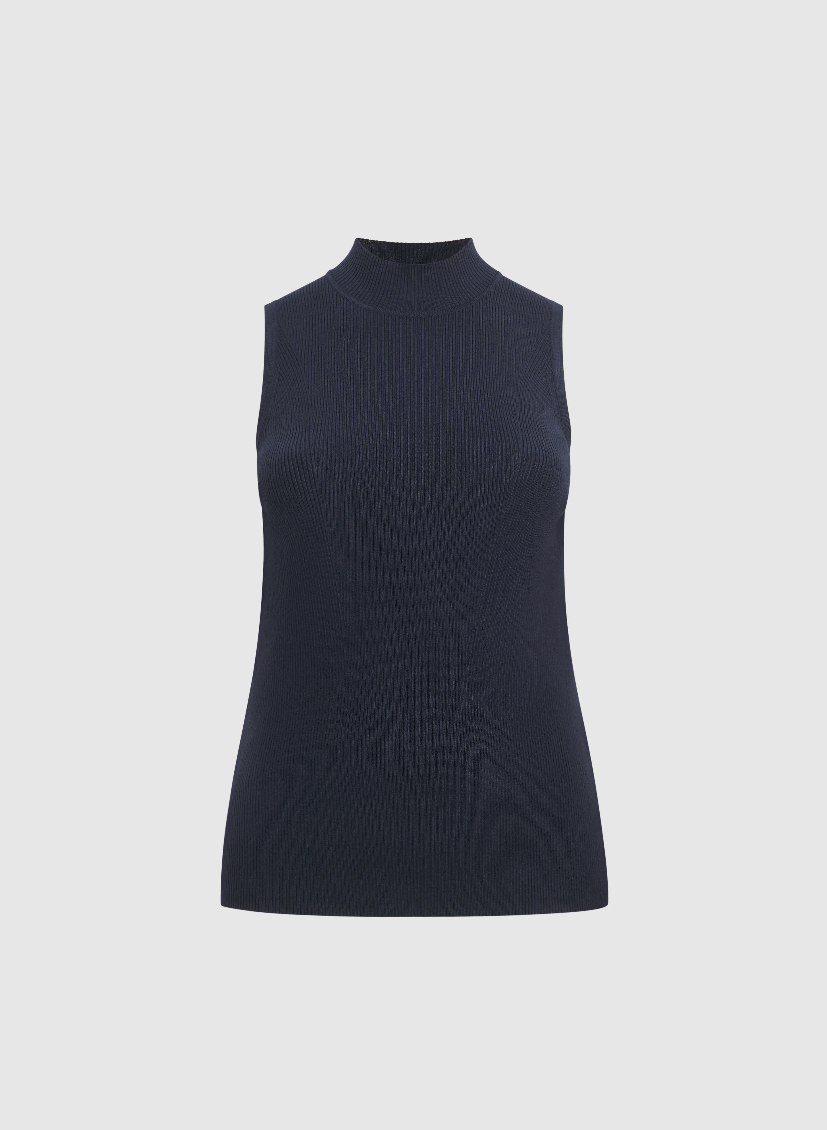 Sleeveless Mock Neck Knit - Image 5