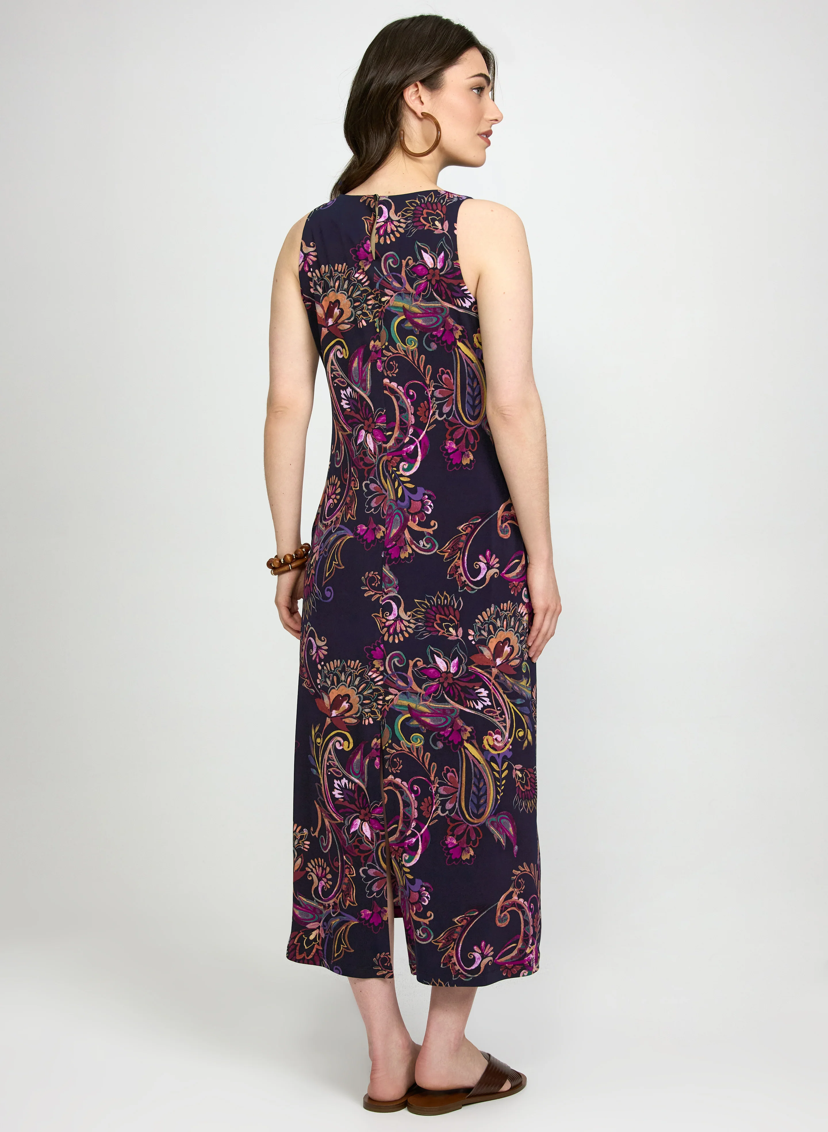 Sleeveless Paisley Dress - Image 4