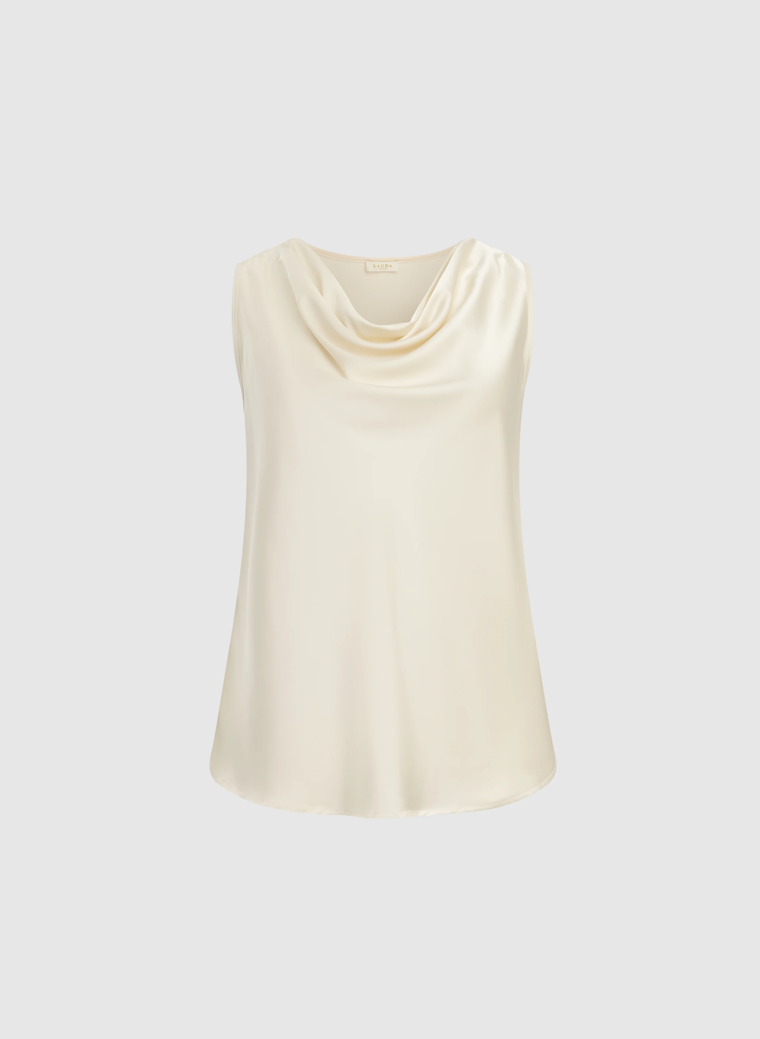 Satin Cowl Neck Sleeveless Top - Image 6